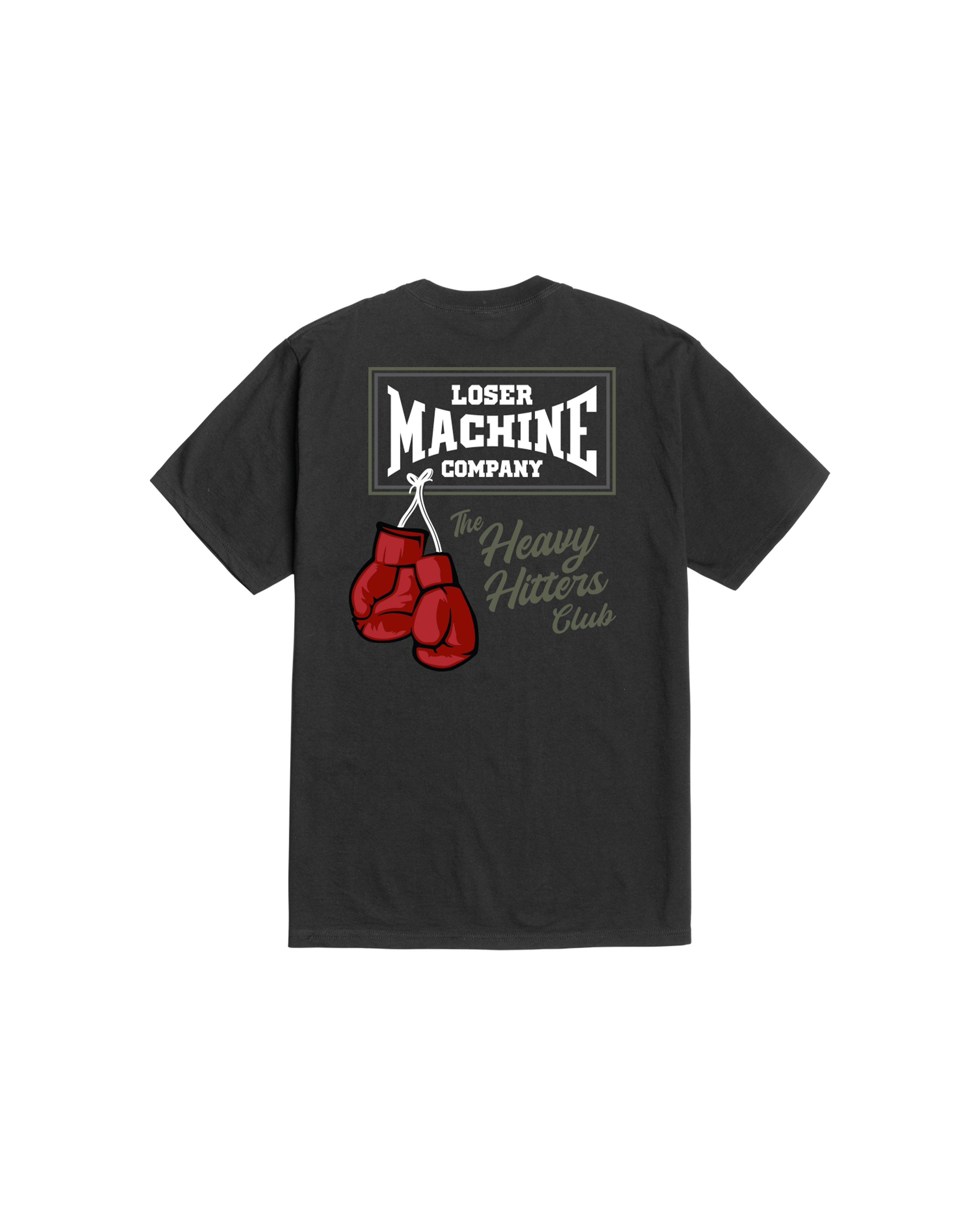 loser machine in the ring stock t-shirt black