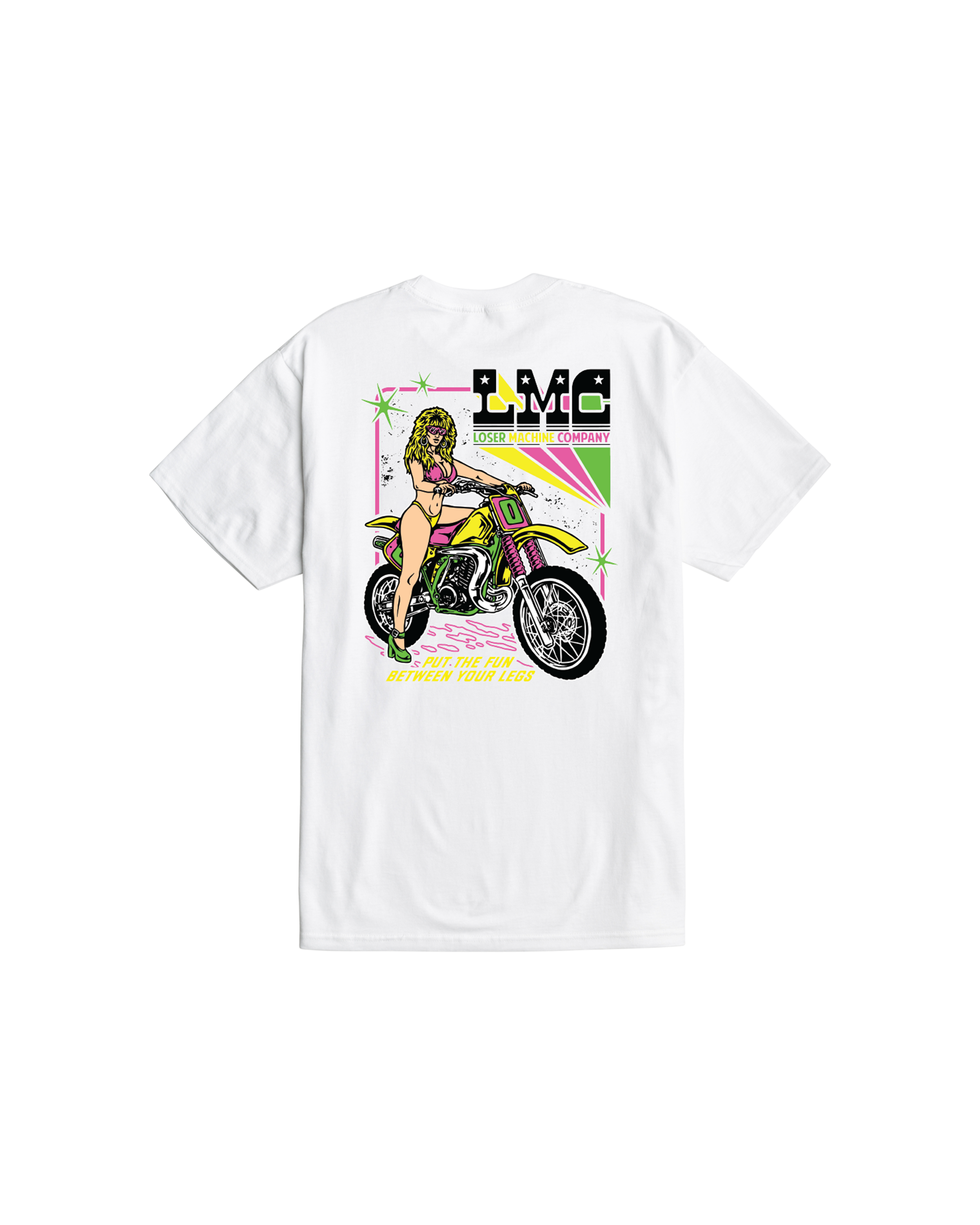 loser machine brapp babe stock t-shirt white