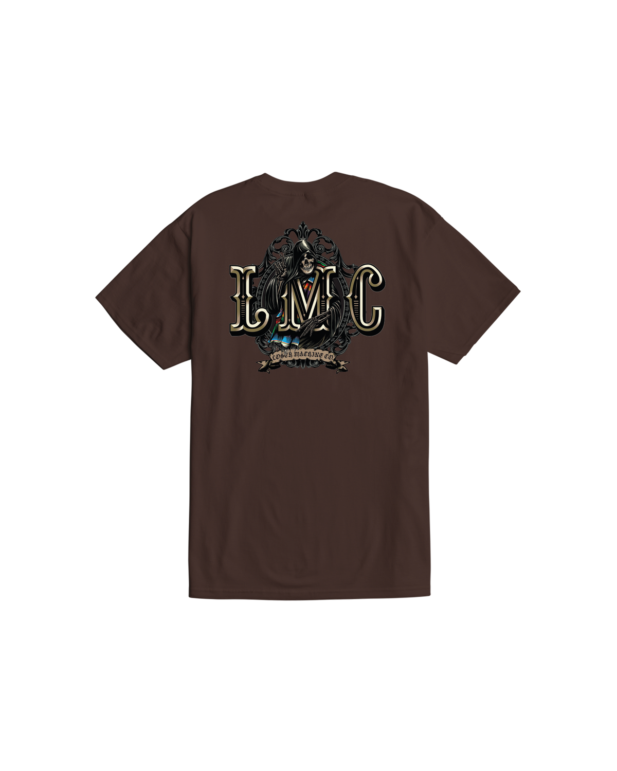 loser machine deviation stock t-shirt java brown