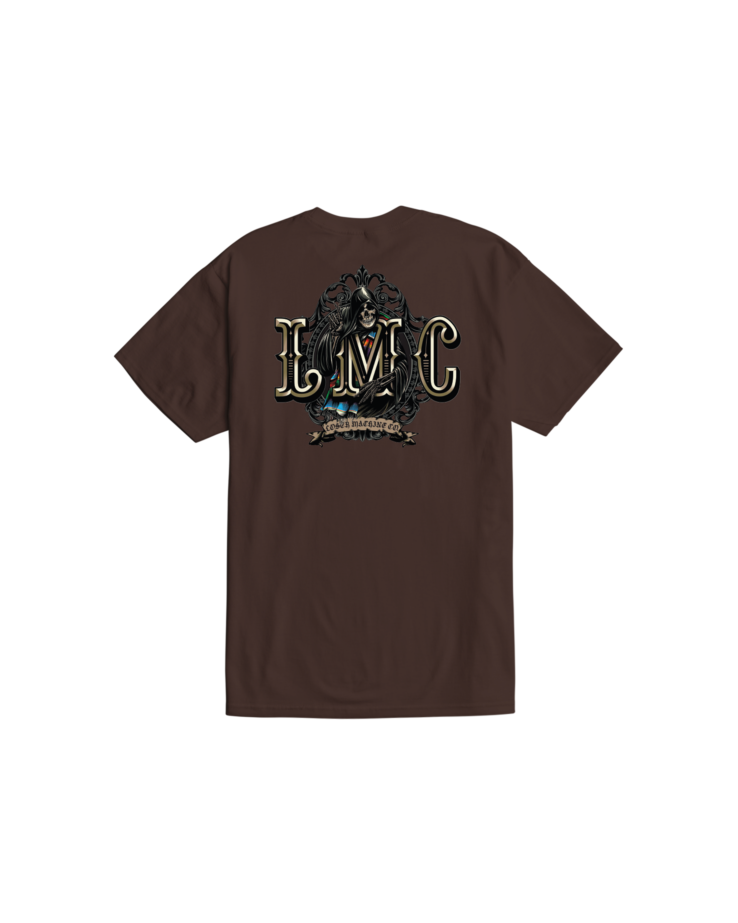 loser machine deviation stock t-shirt java brown