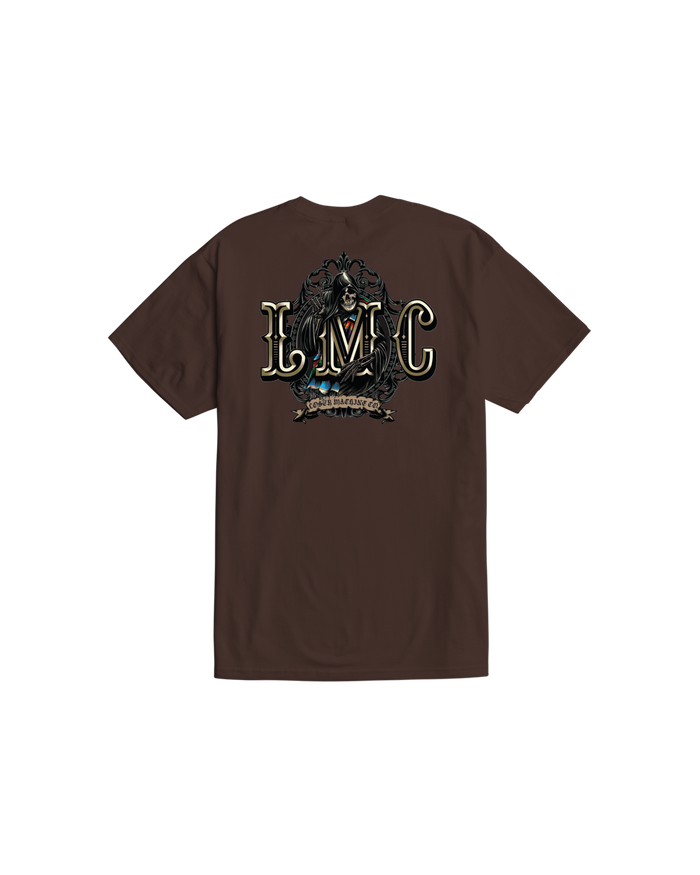 loser machine deviation stock t-shirt java brown