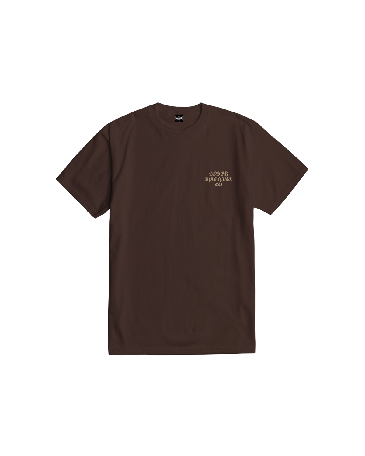 loser machine deviation stock t-shirt java brown