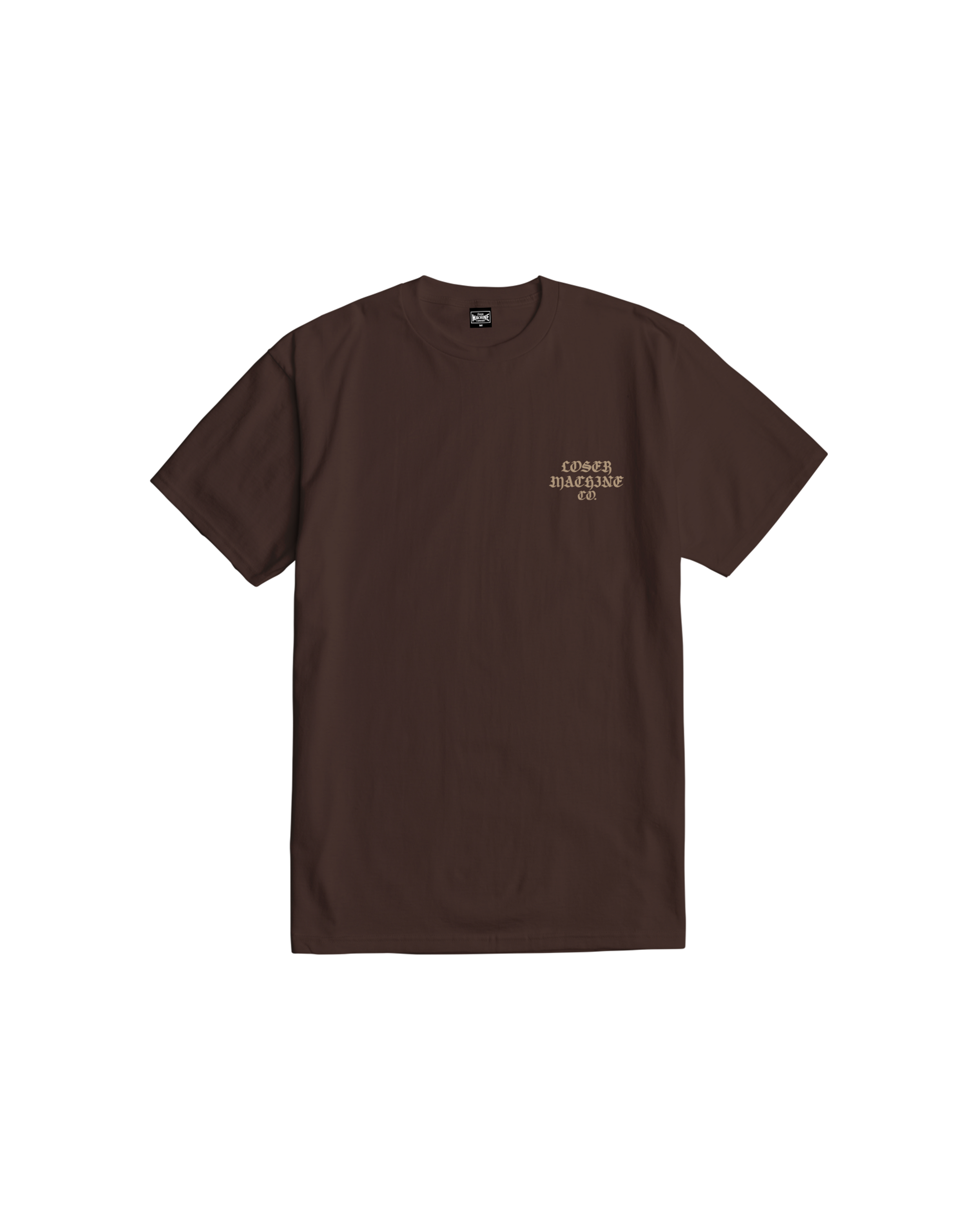 loser machine deviation stock t-shirt java brown