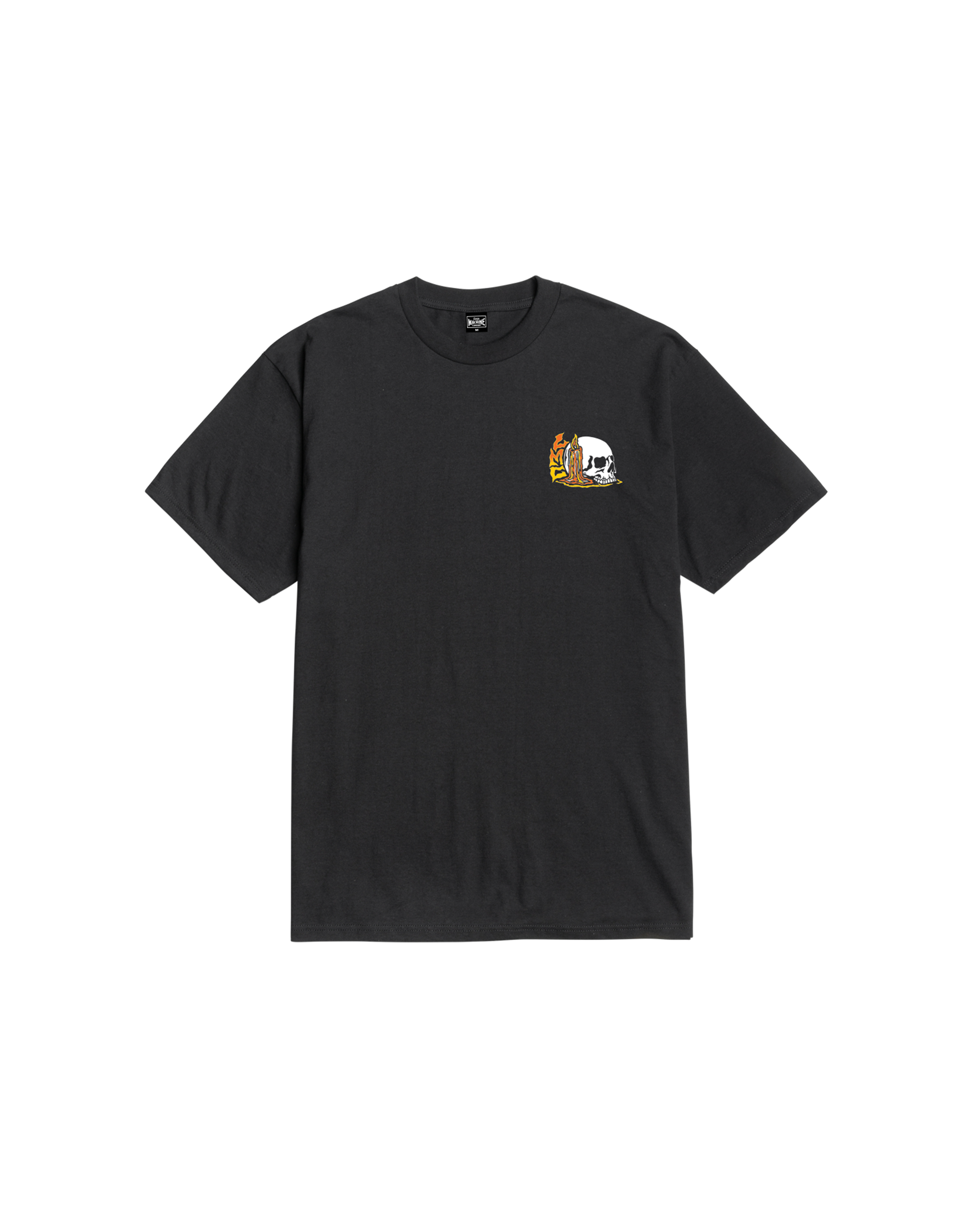 loser machine on fire stock t-shirt black