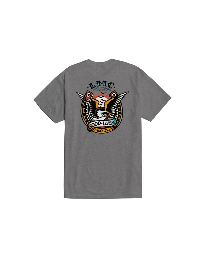 loser machine old world stock t-shirt heather grey