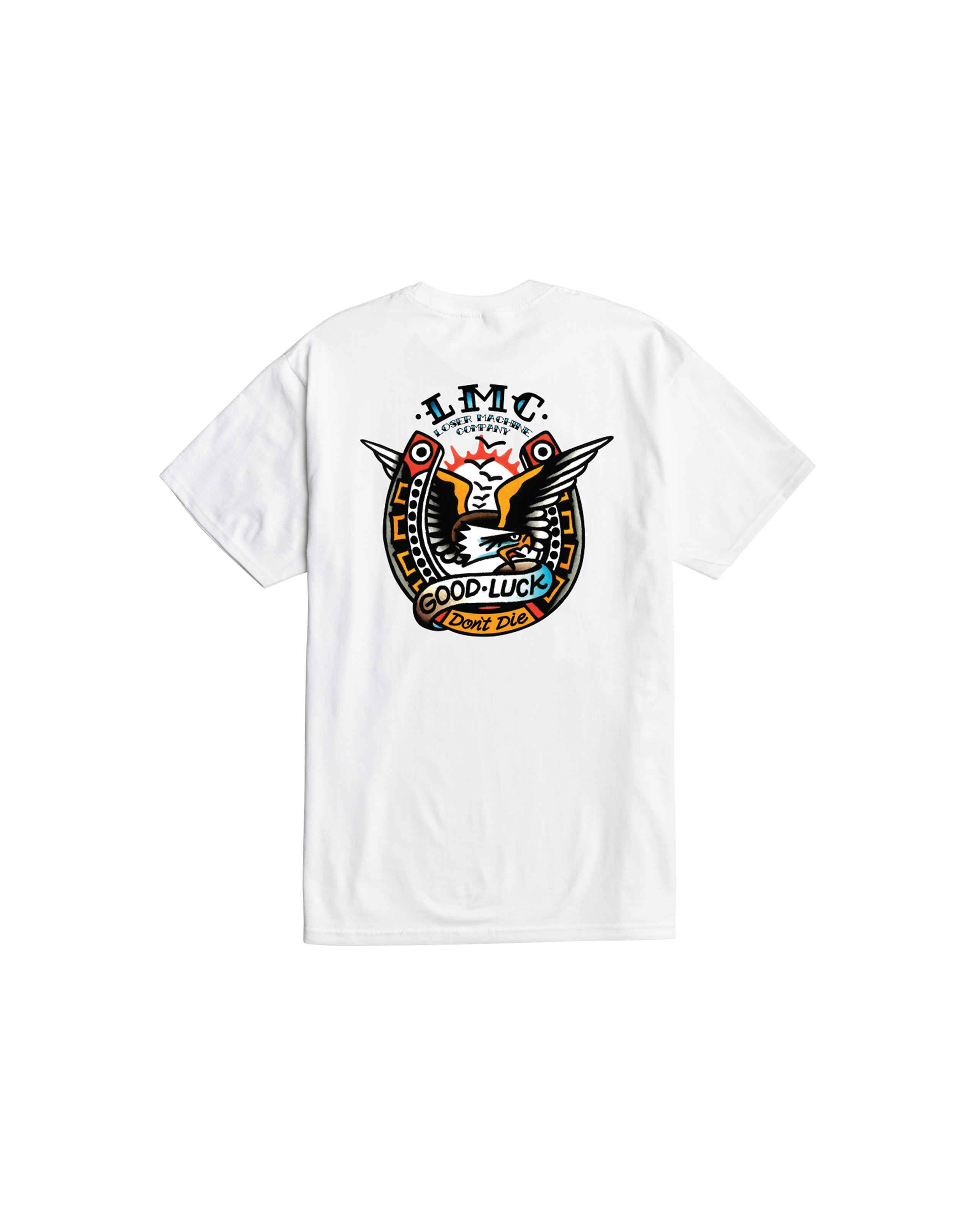 loser machine old world stock t-shirt white