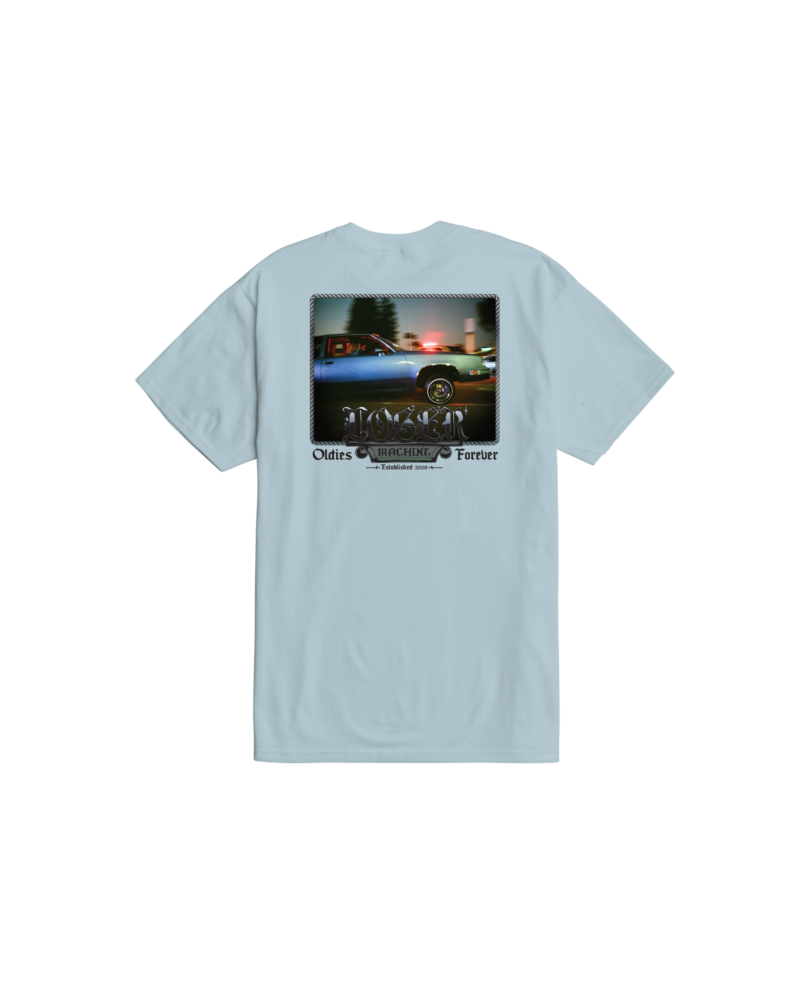 loser machine low n slow stock t-shirt lt blue