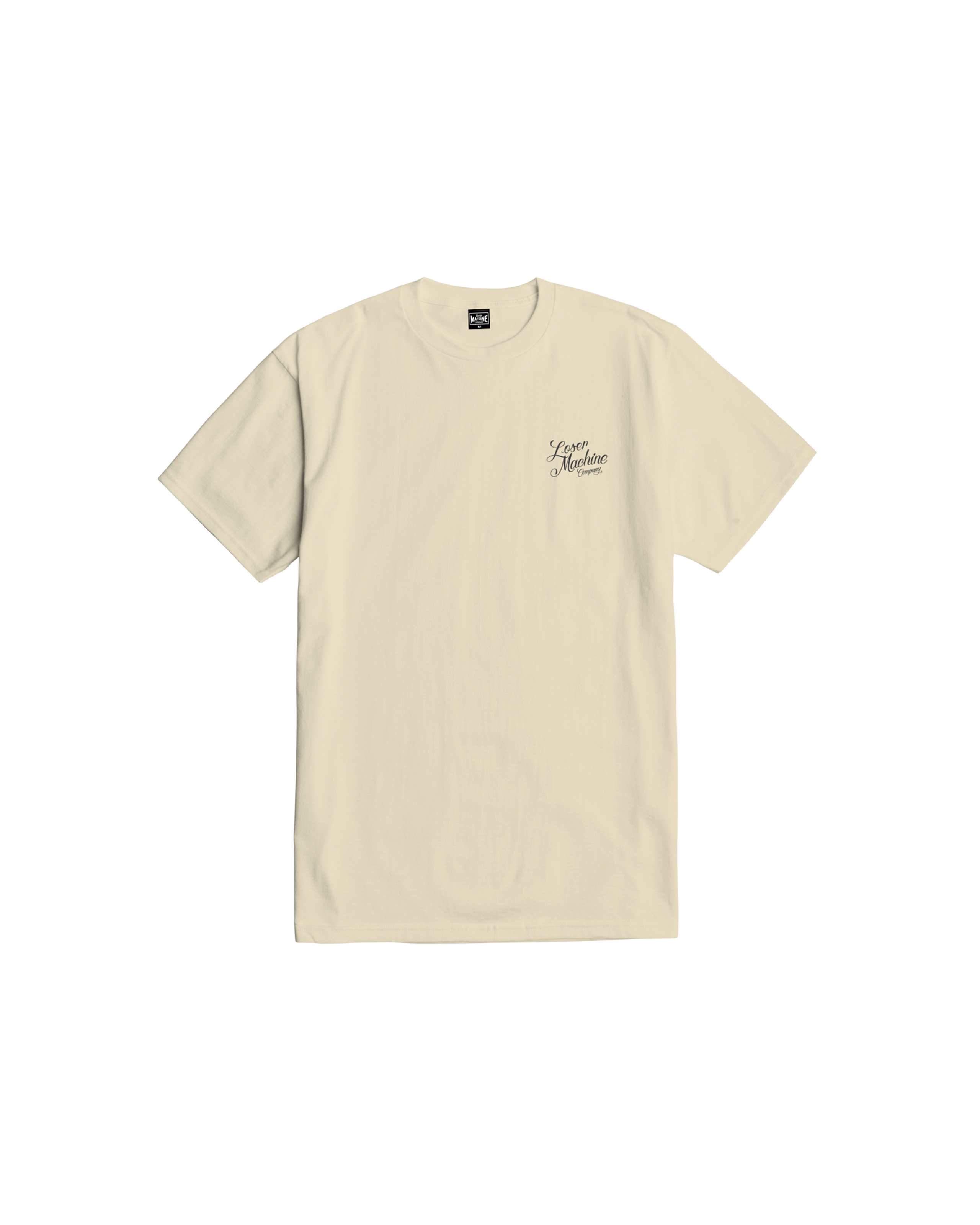 loser machine two loves stock t-shirt cream
