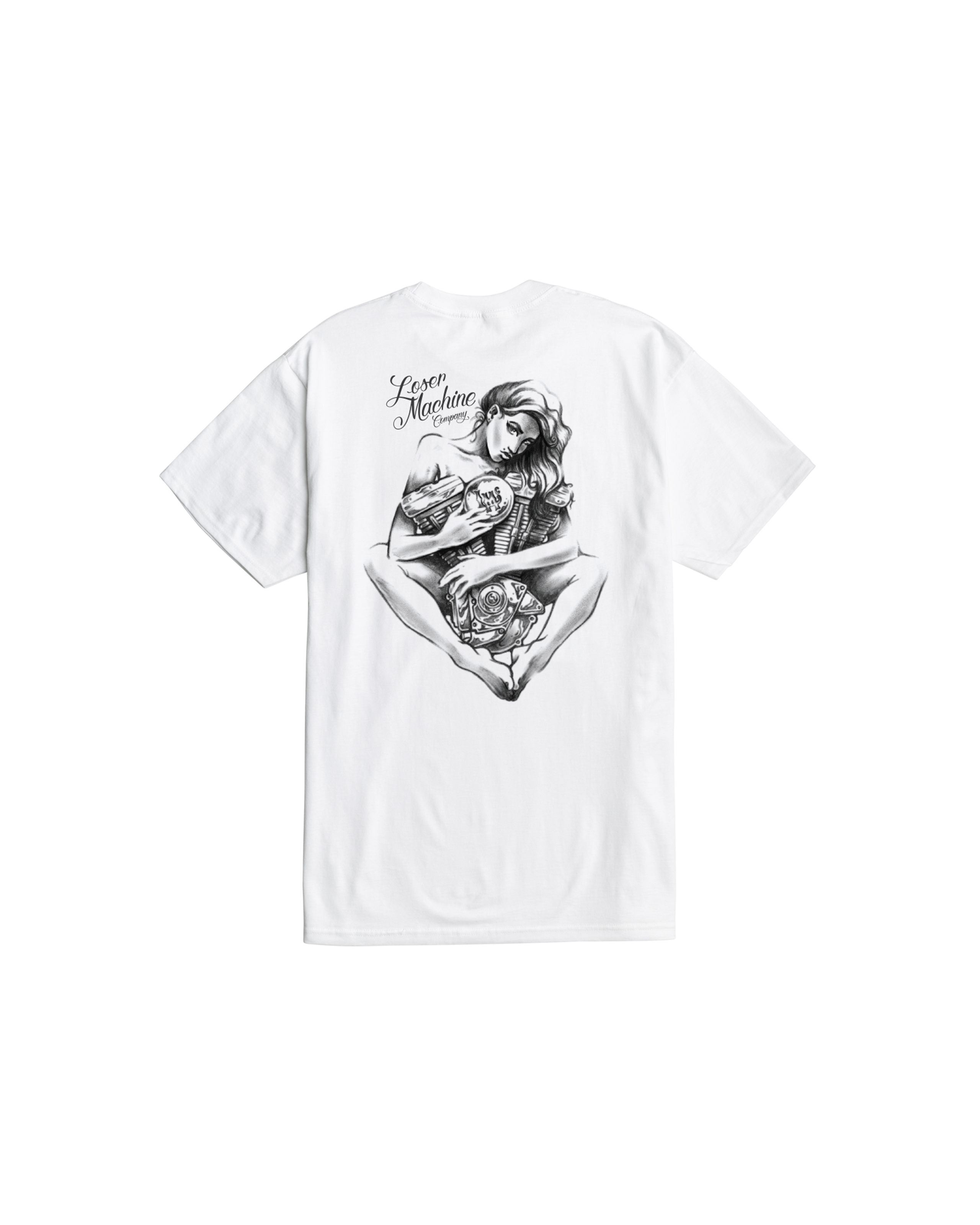 loser machine two loves stock t-shirt white