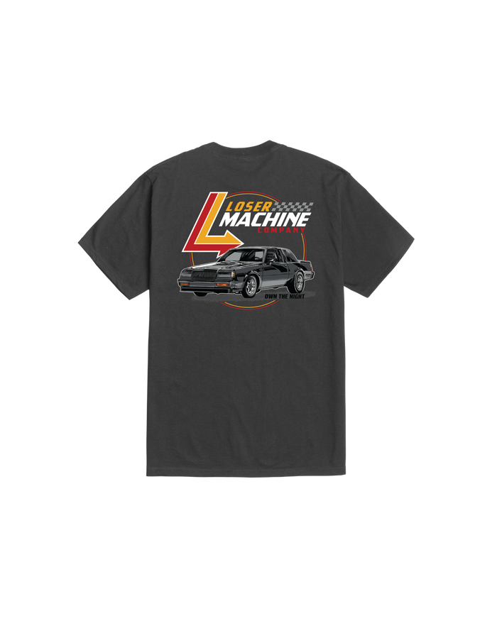 loser machine grand machine stock t-shirt dusty black