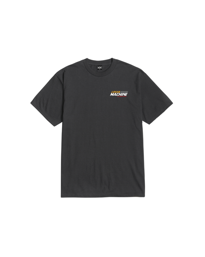 loser machine grand machine stock t-shirt dusty black