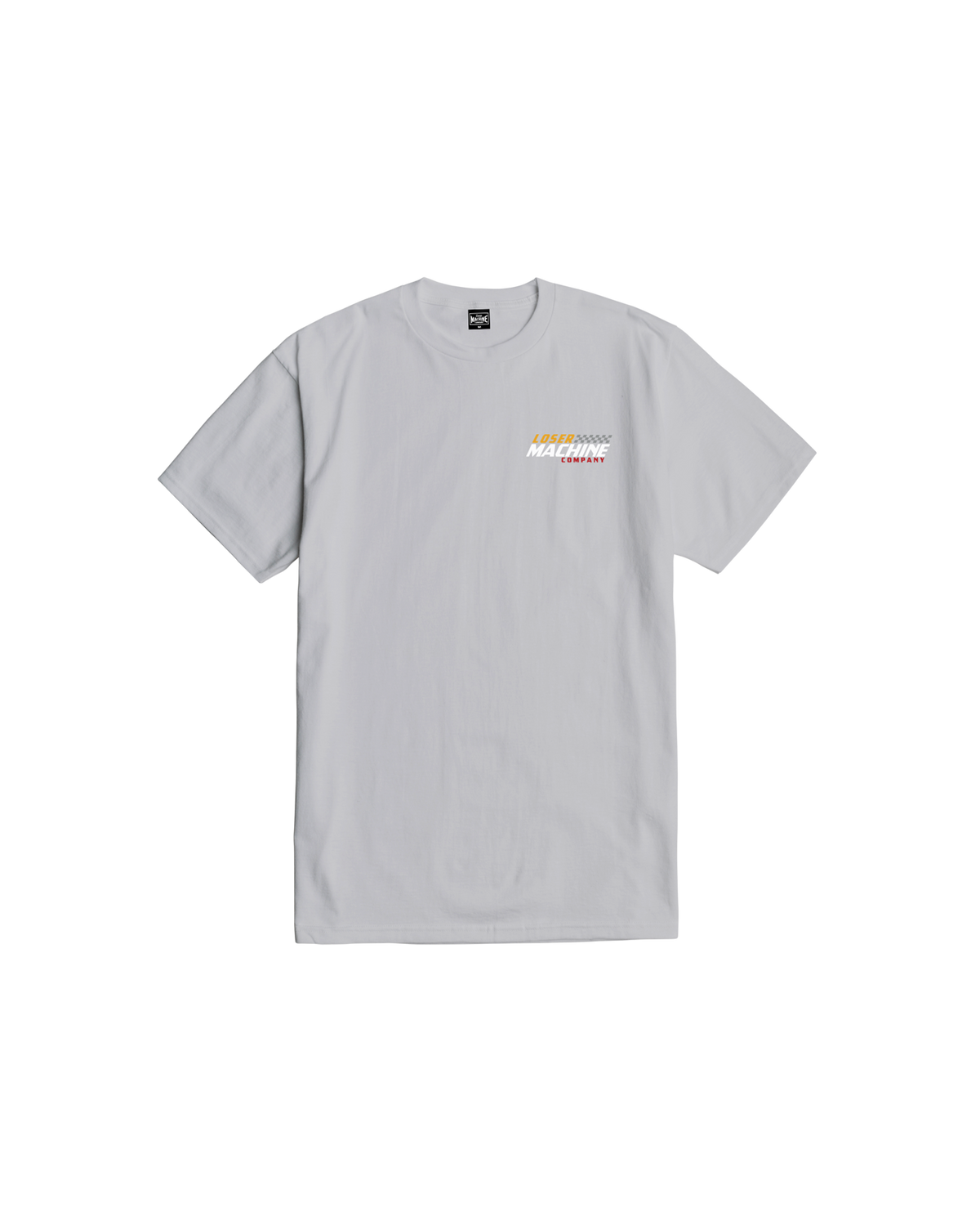 loser machine grand machine stock t-shirt silver