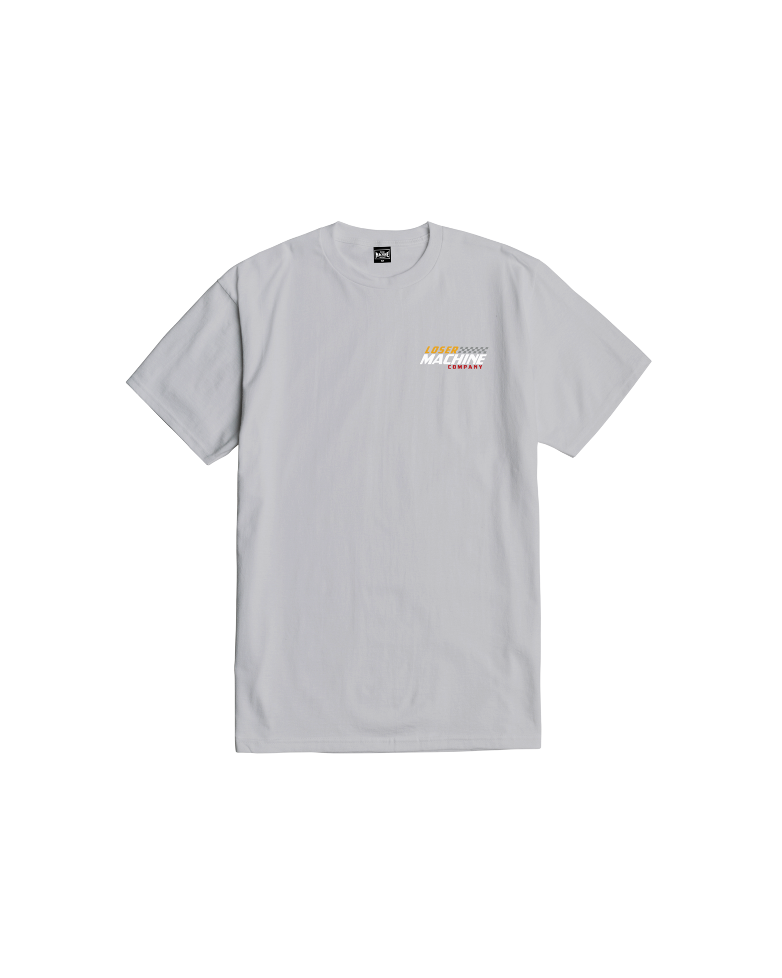 loser machine grand machine stock t-shirt silver