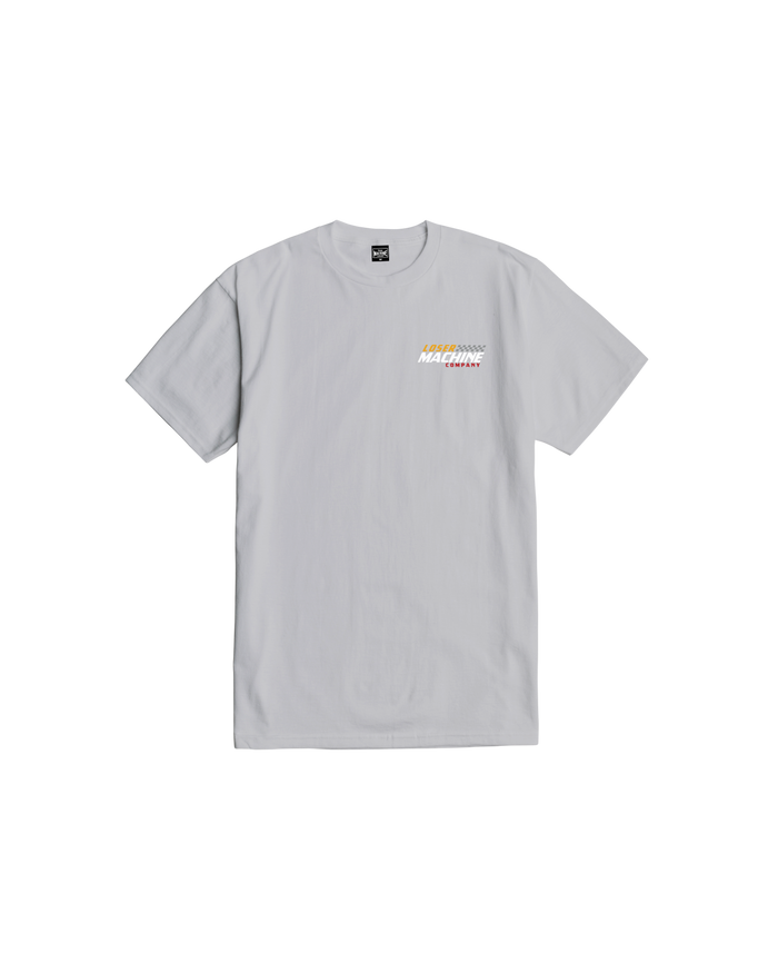 loser machine grand machine stock t-shirt silver