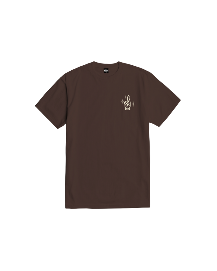 loser machine congregate stock t-shirt java brown