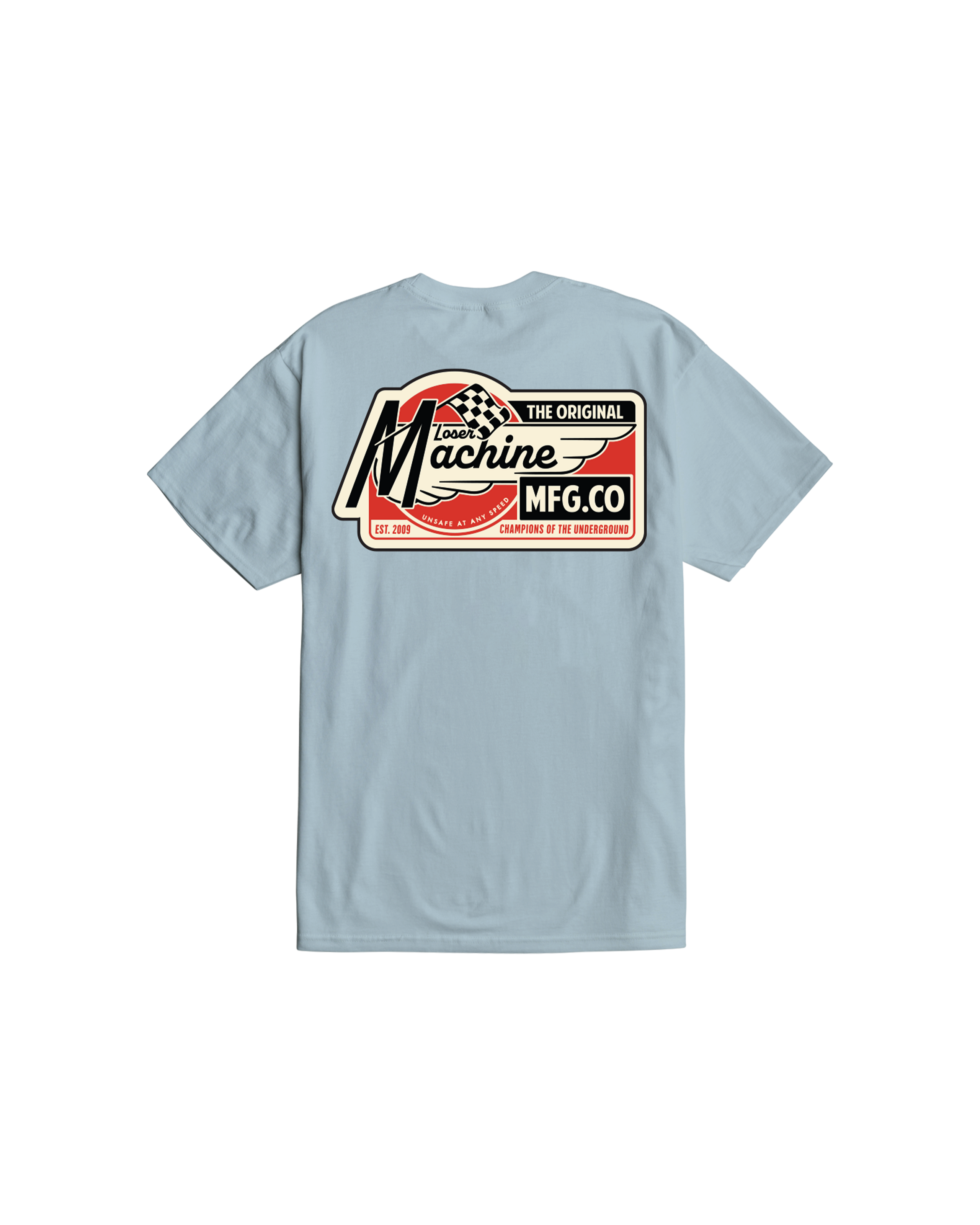 loser-machine-magneto-stock-t-shirt-arctic-blue
