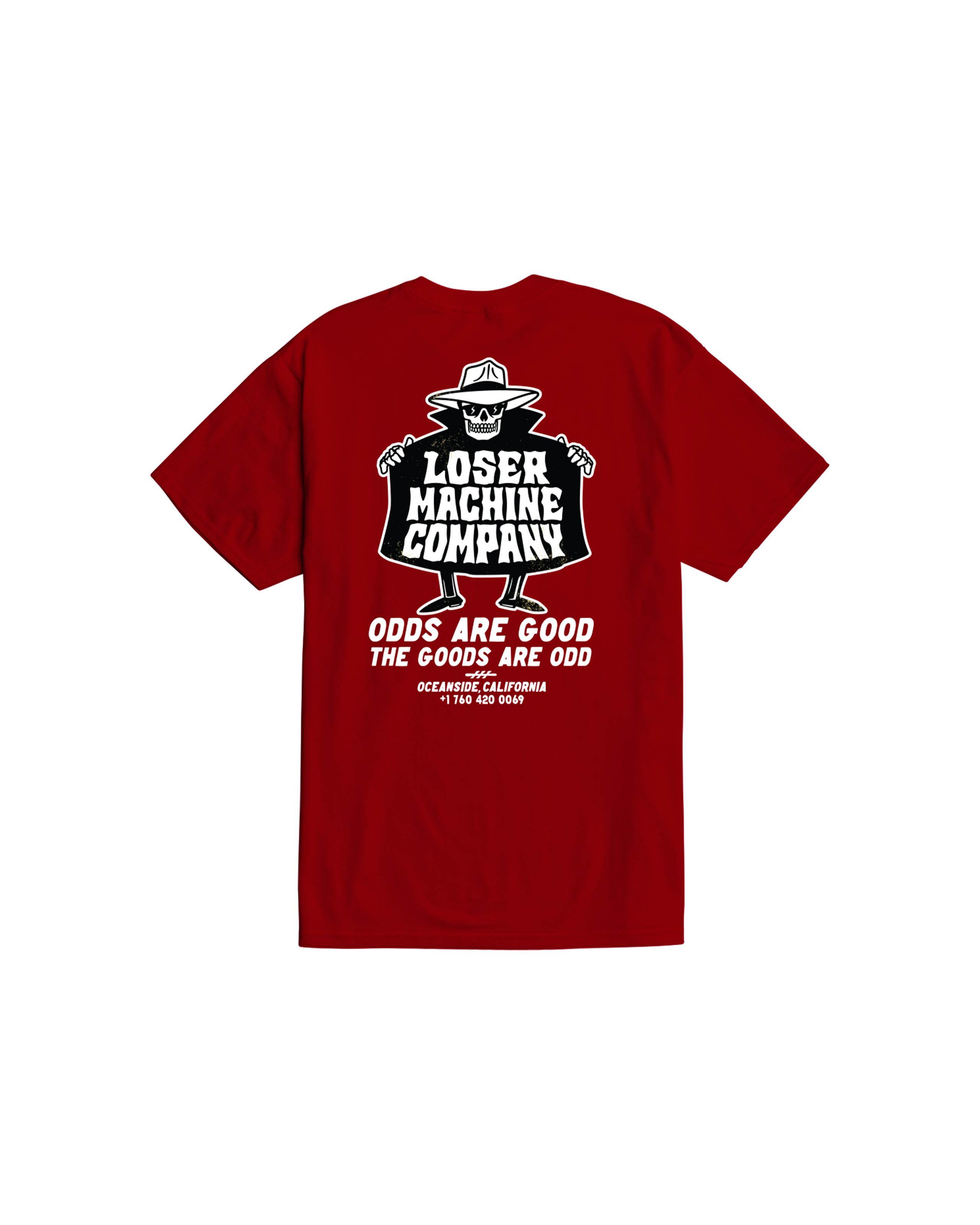 loser-machine-good-odds-stock-t-shirt-red