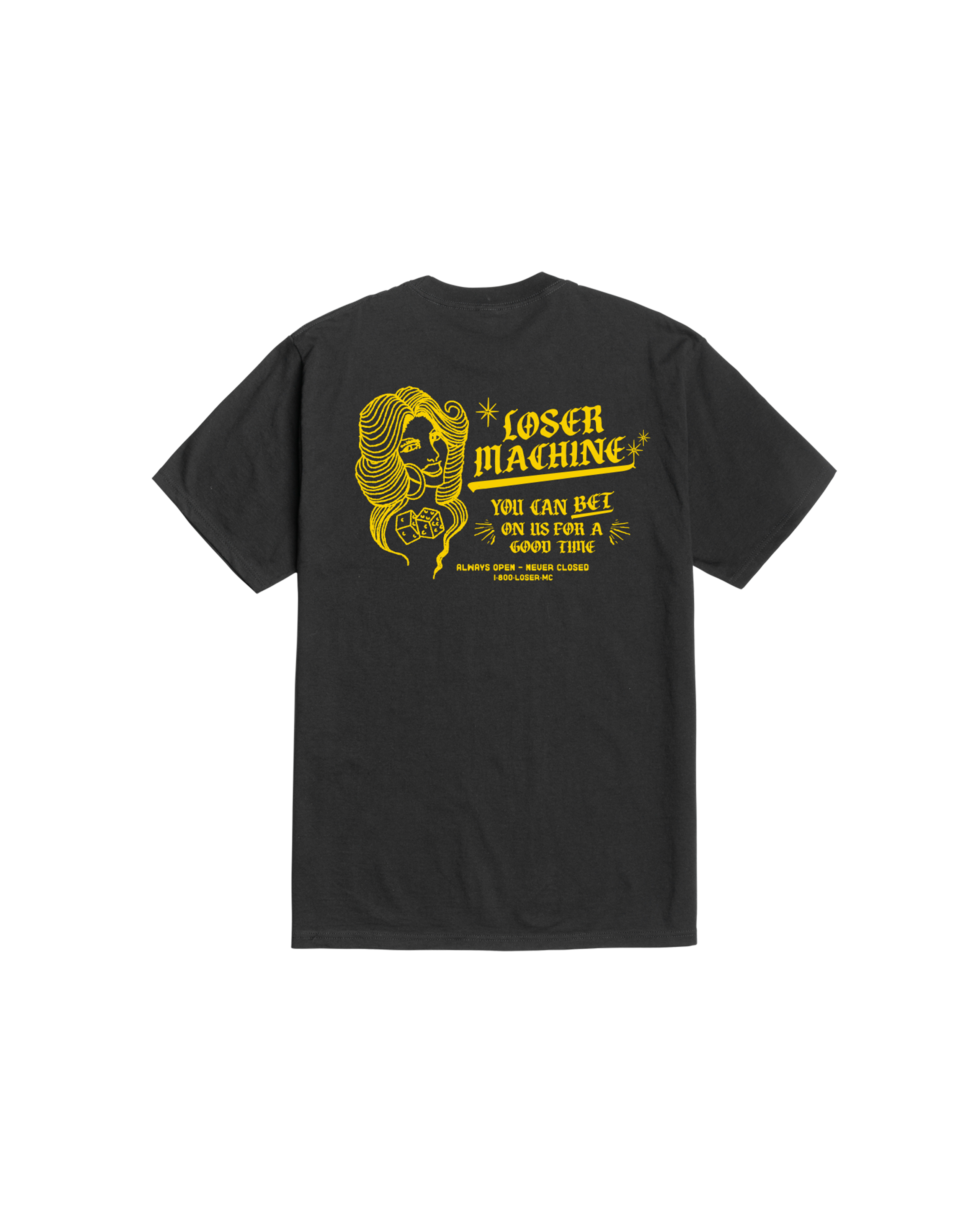 ROLL THE DICE STOCK T-SHIRT (zoomed)