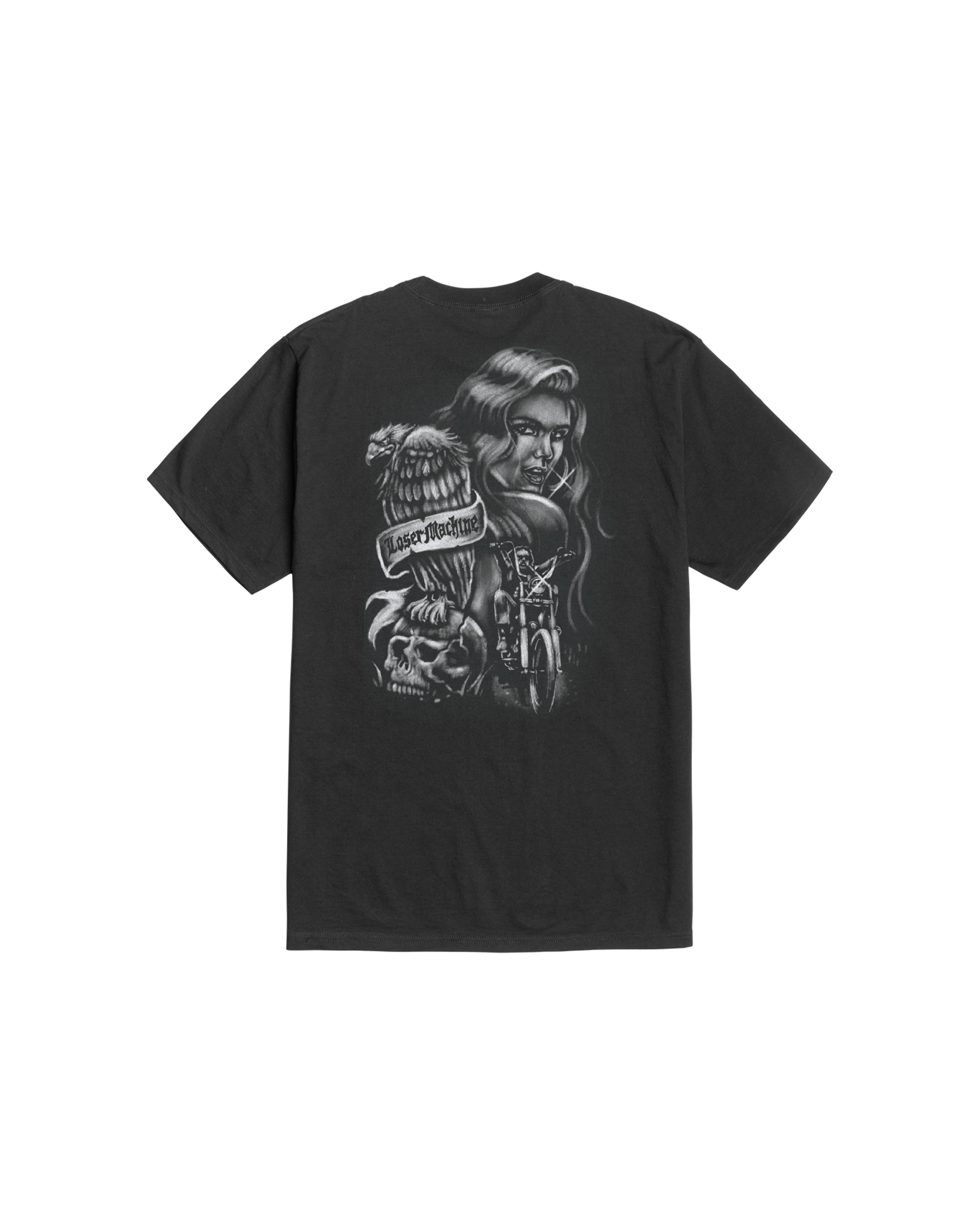 loser-machine-family-ties-stock-t-shirt-black (zoomed)
