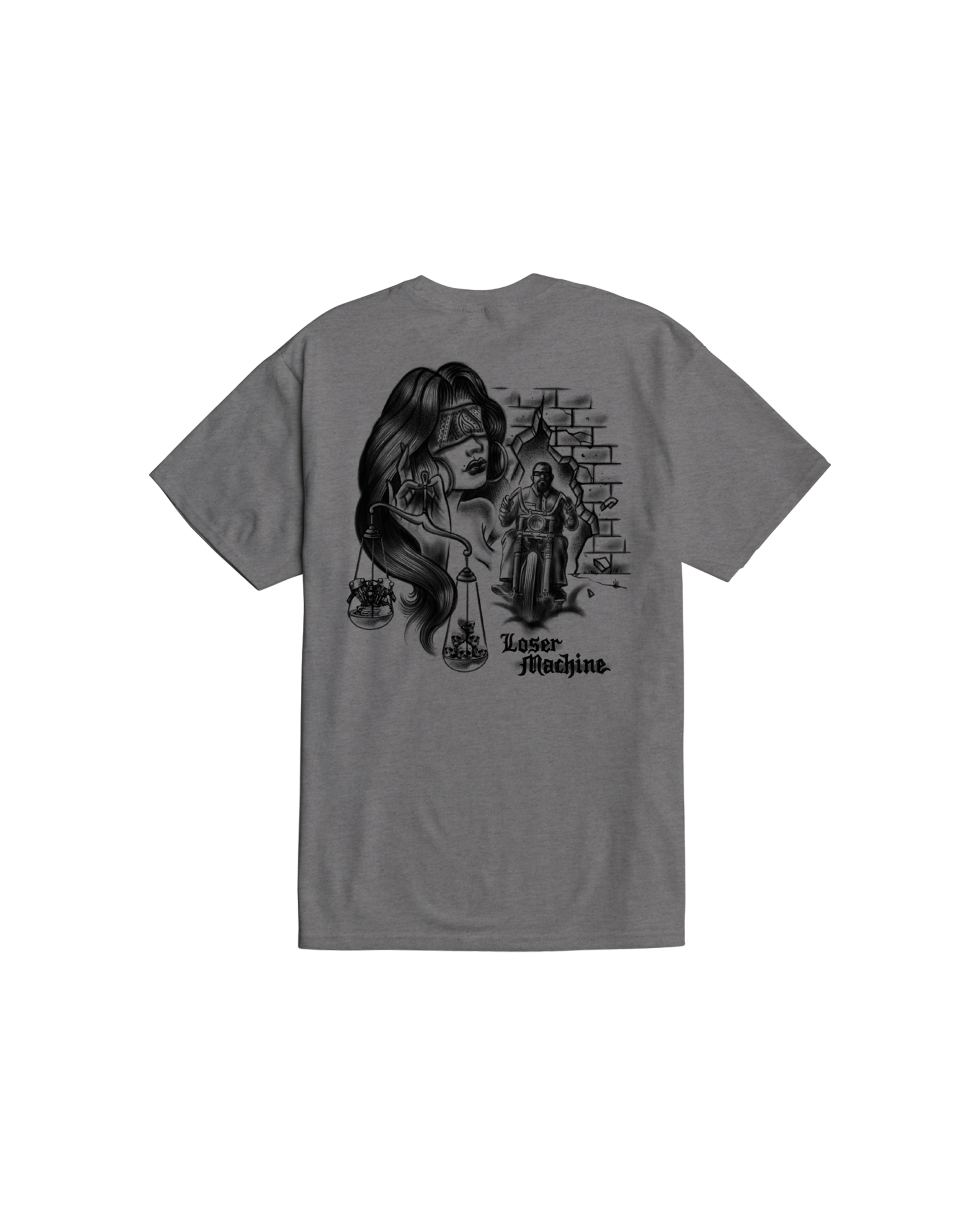BLIND JUSTICE STOCK T-SHIRT (zoomed)