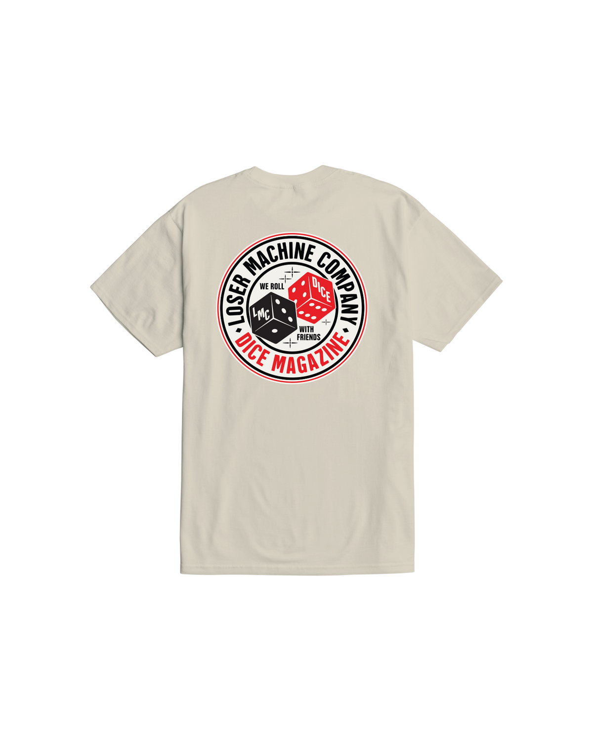 ROLL WITH FRIENDS STOCK T-SHIRT (zoomed)