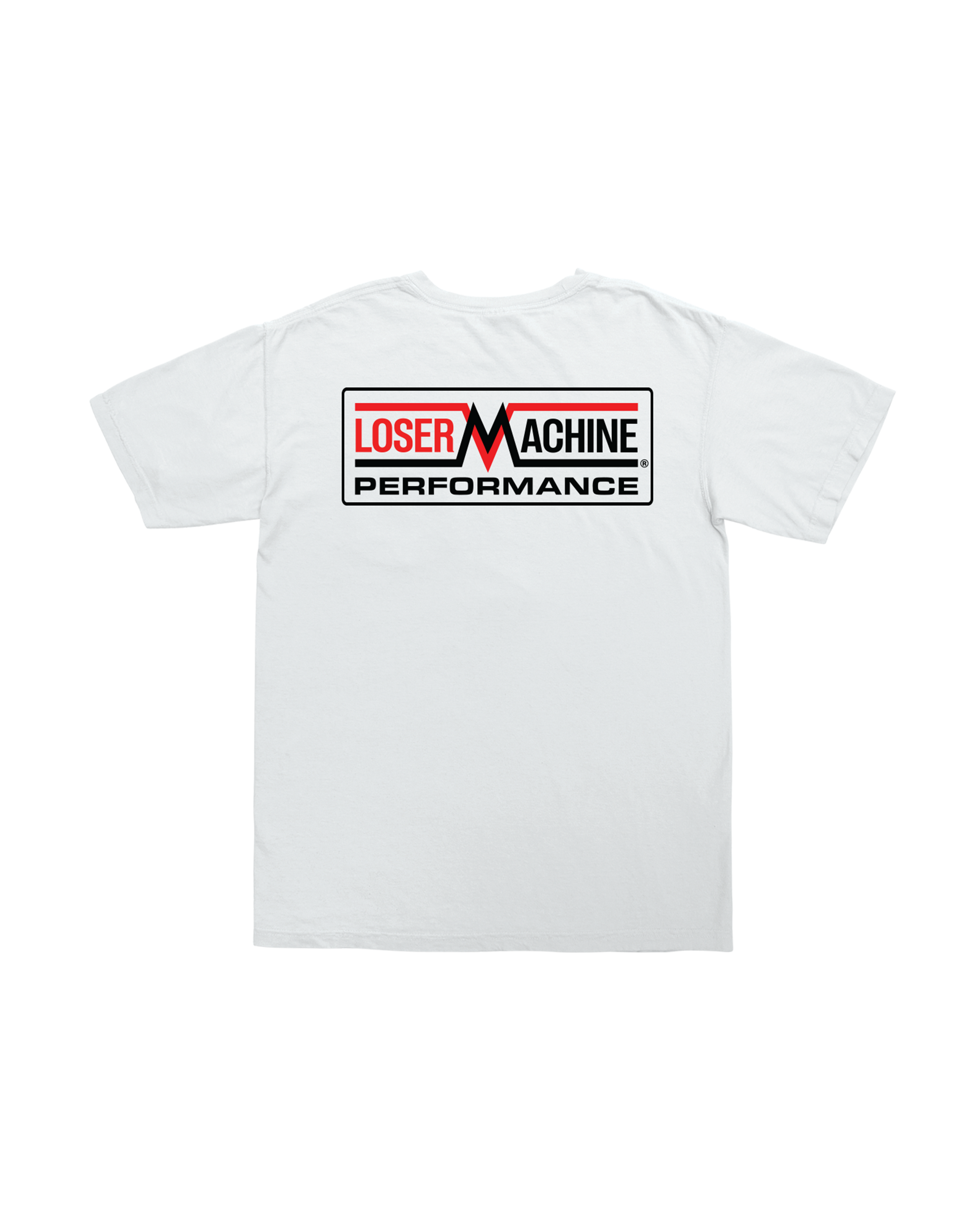 loser machine machinery pocket t-shirt white