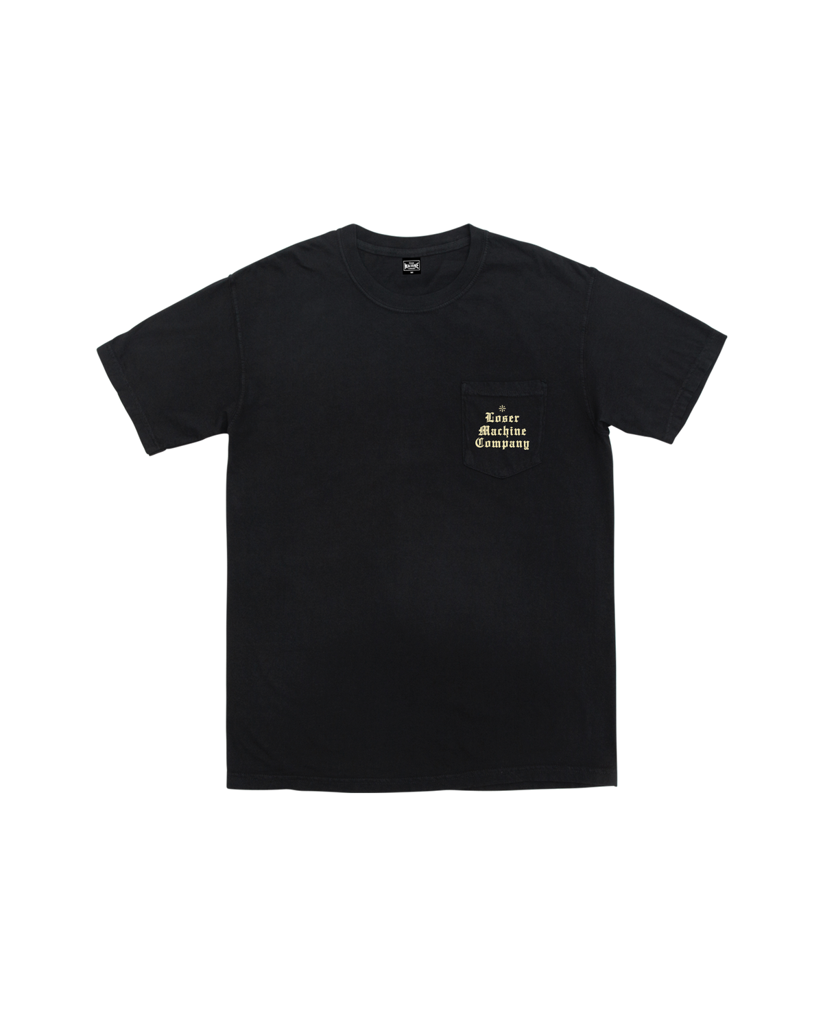 loser machine established outline pocket t-shirt black