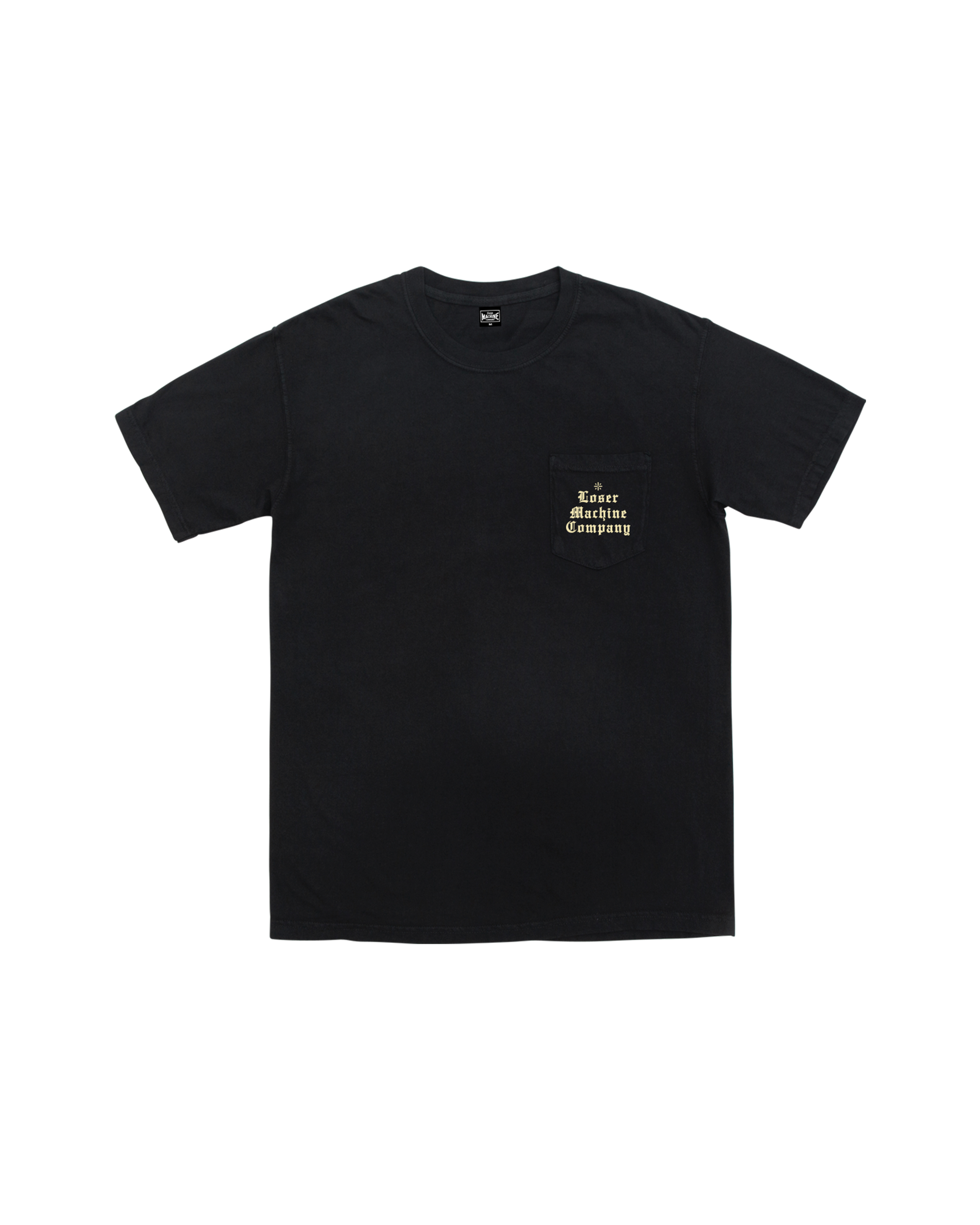 loser machine established outline pocket t-shirt black