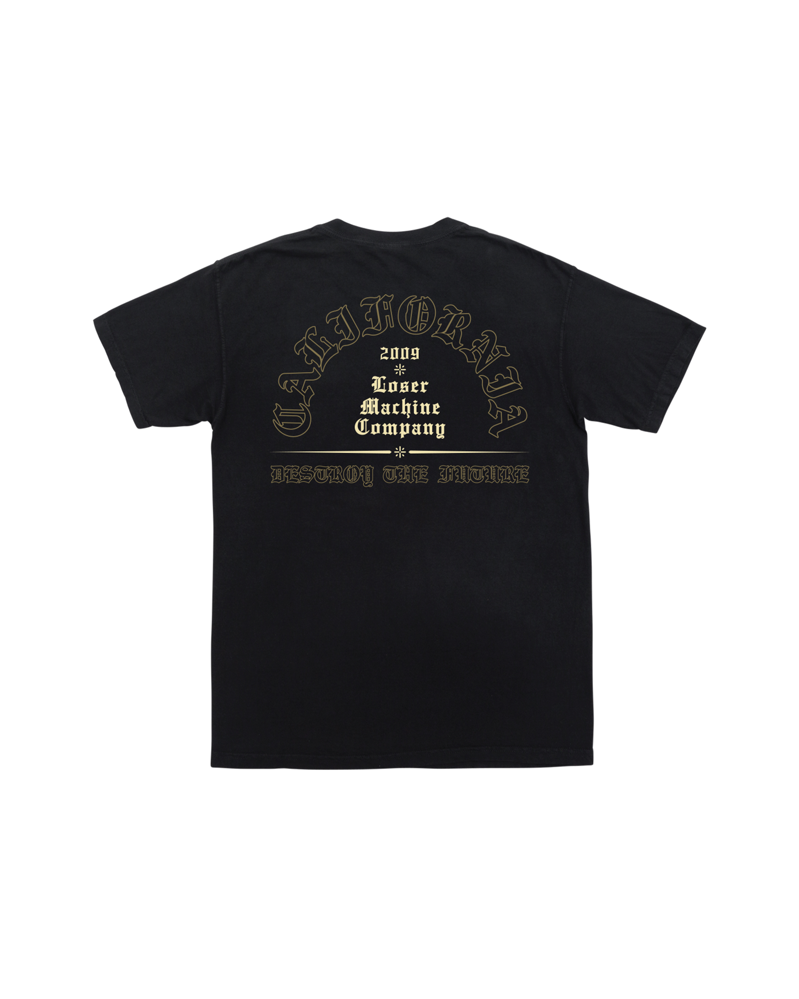 loser machine established outline pocket t-shirt black
