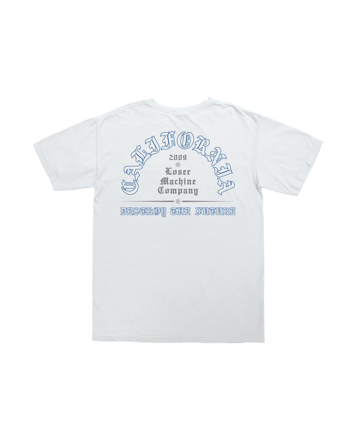 loser machine established outline pocket t-shirt white
