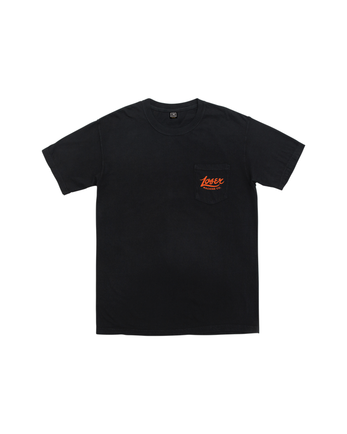 loser machine sawhorse pocket t-shirt black