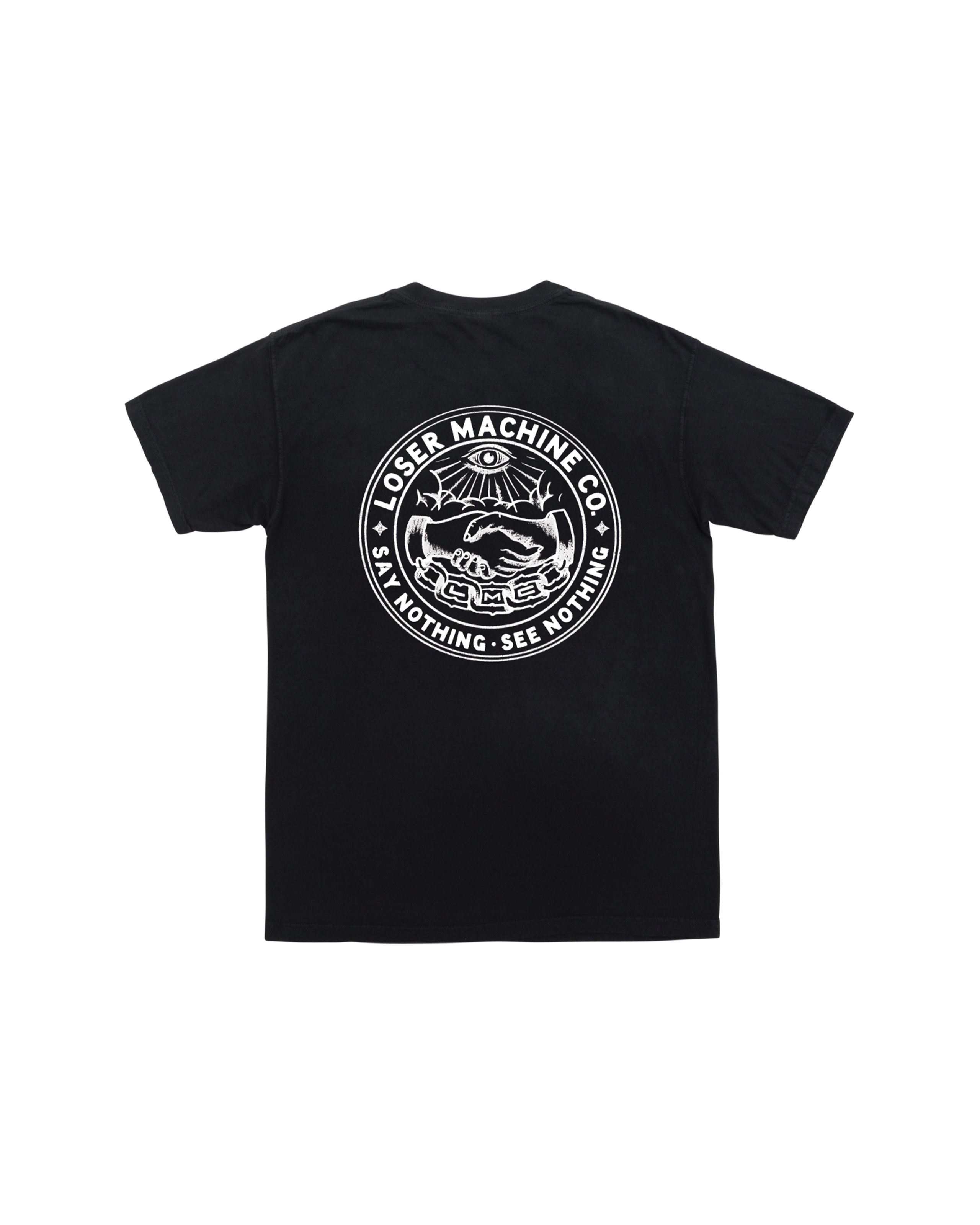 loser machine secret society pocket t-shirt black