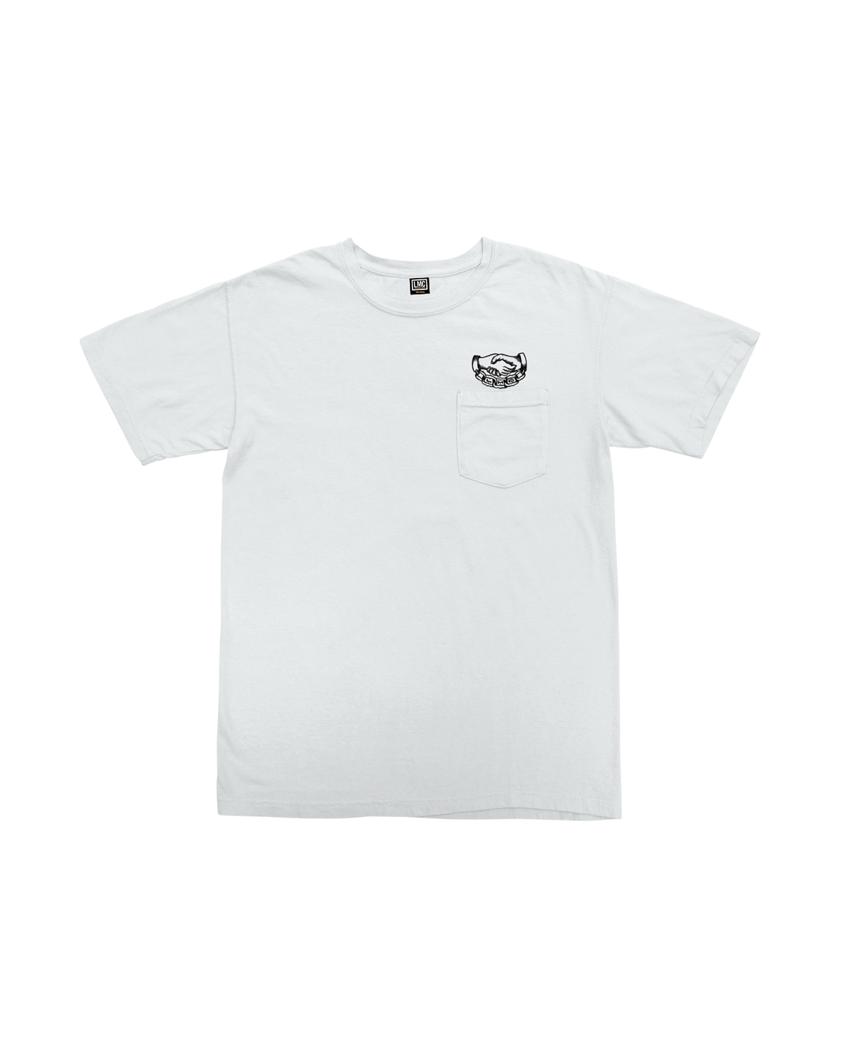 loser machine secret society pocket t-shirt white
