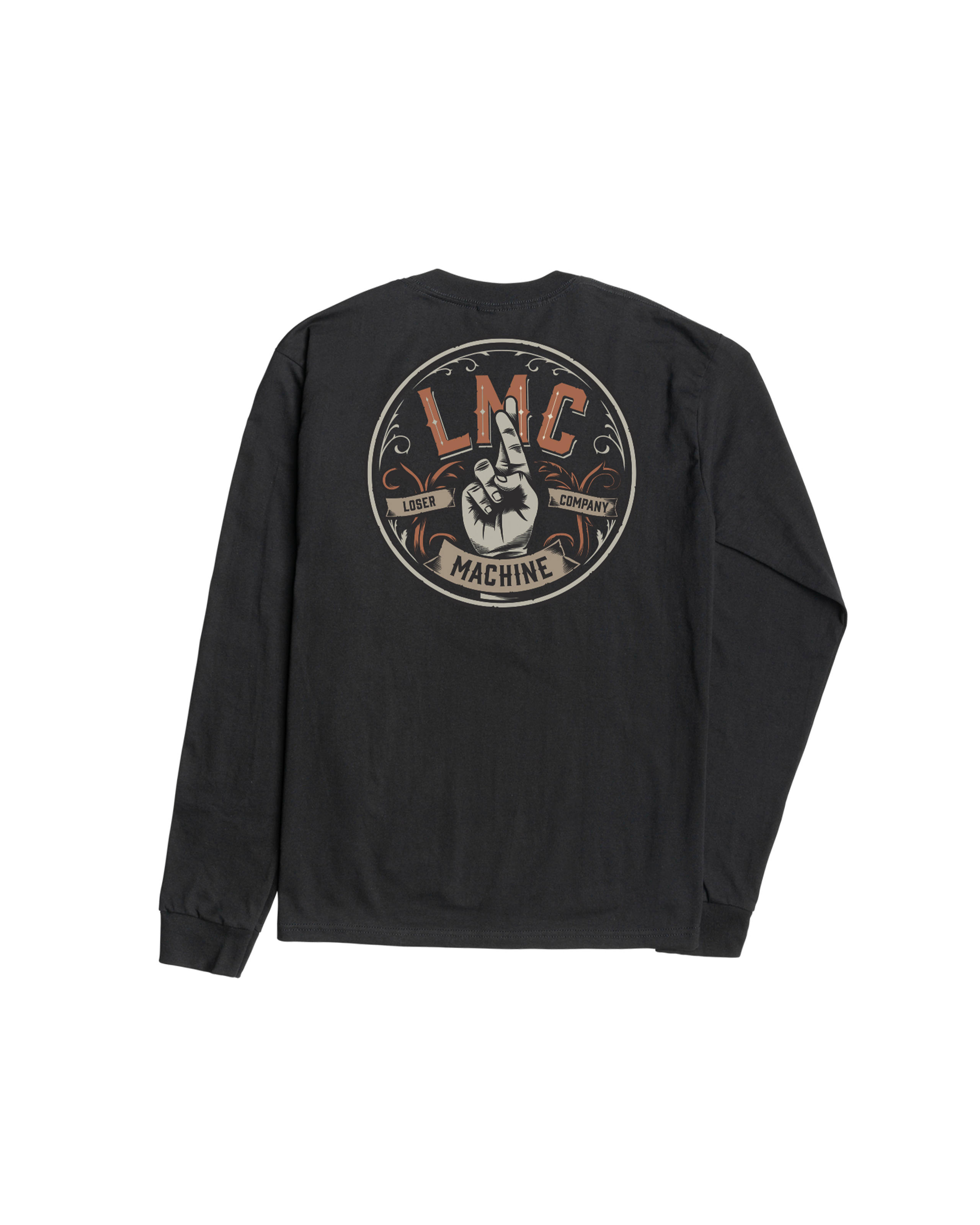 loser machine royal order stock ls t-shirt black