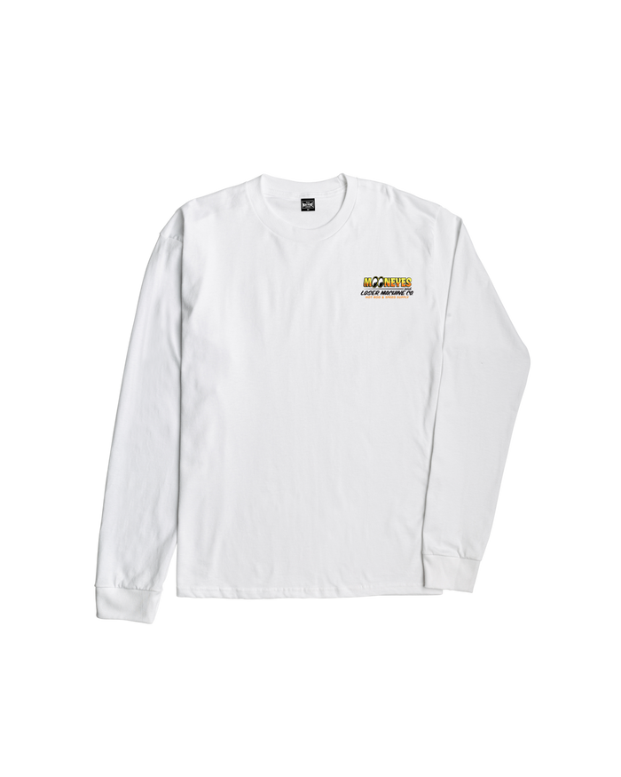 loser machine econo hauling stock ls t-shirt white