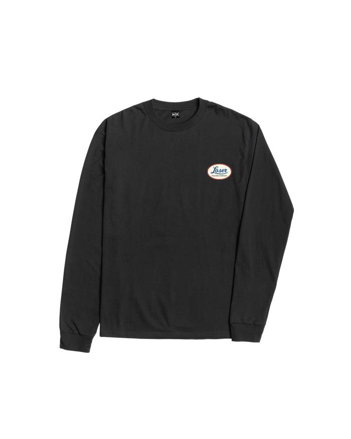 loser machine oil lines stock ls t-shirt black