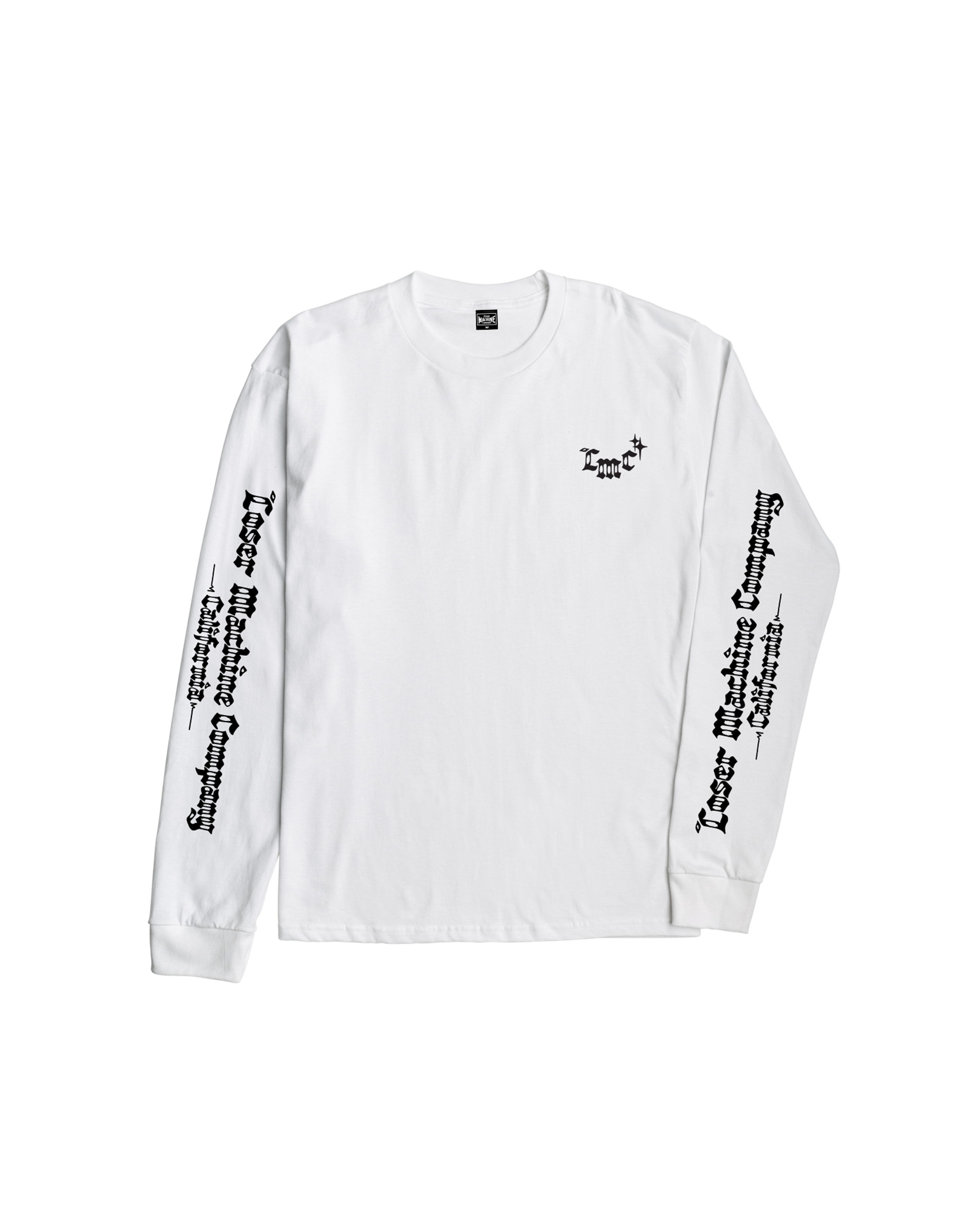 loser machine shattered stock ls t-shirt white