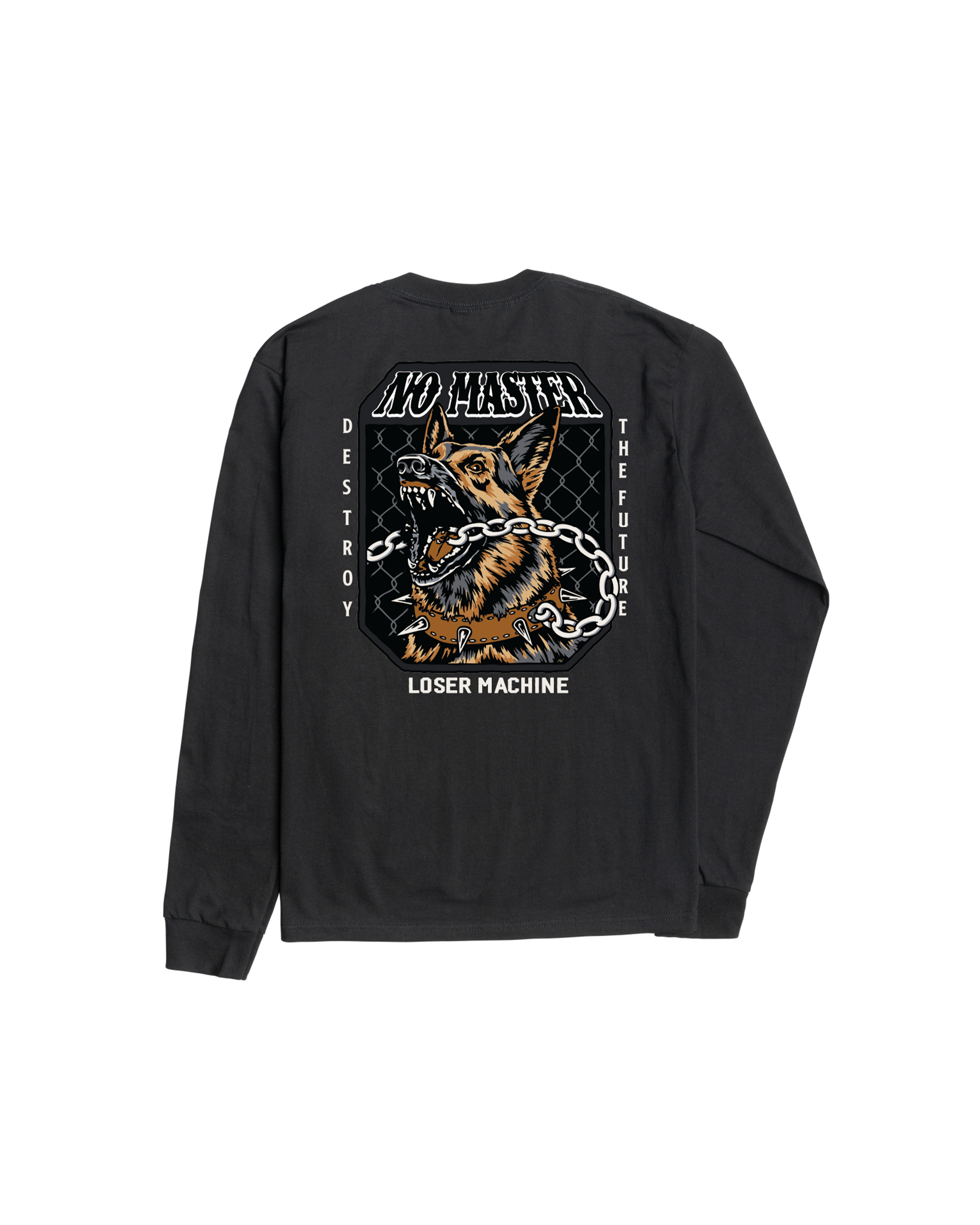 loser machine no master stock ls t-shirt black