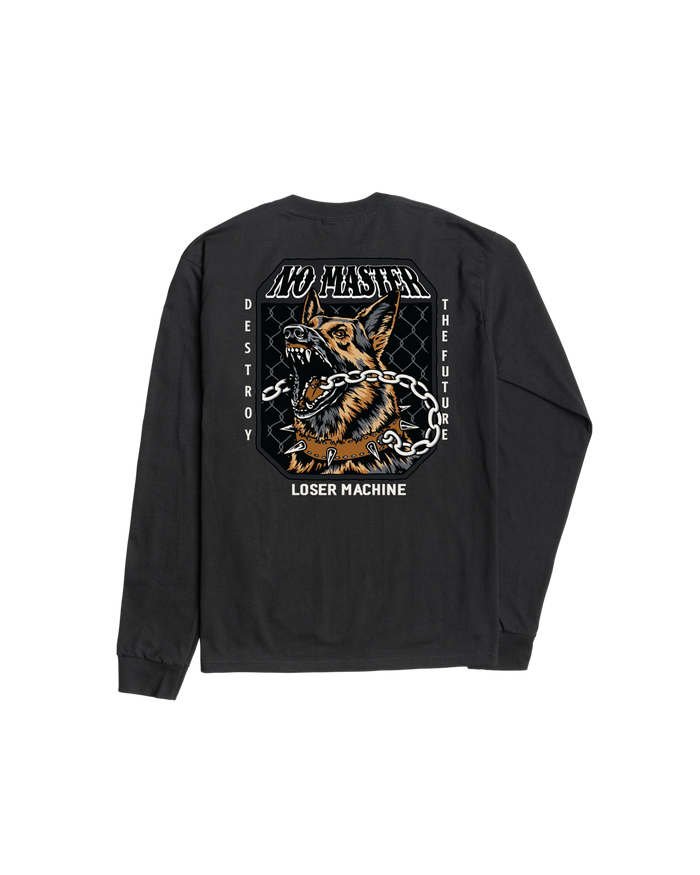 loser machine no master stock ls t-shirt black