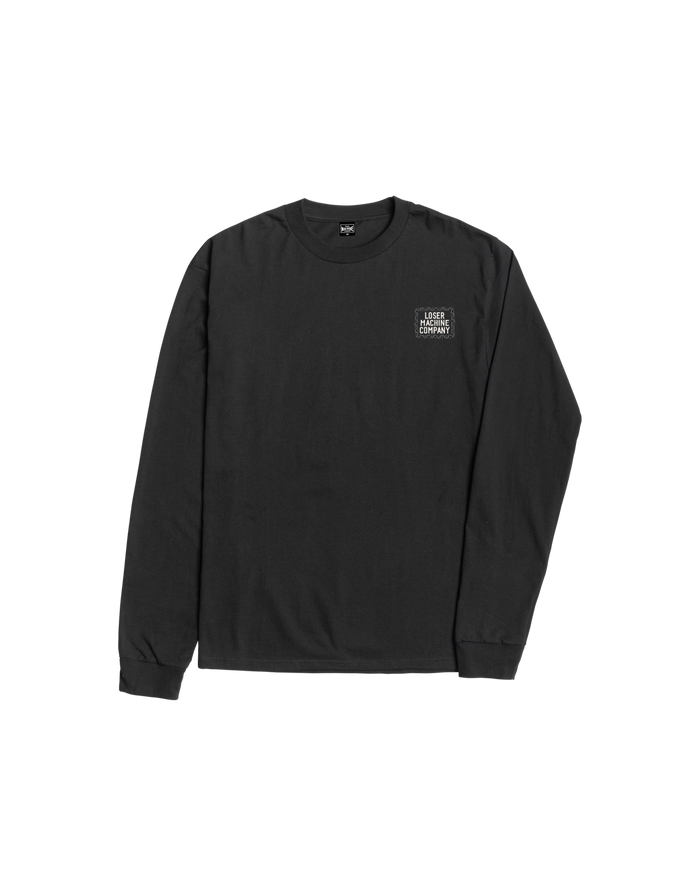 loser machine no master stock ls t-shirt black