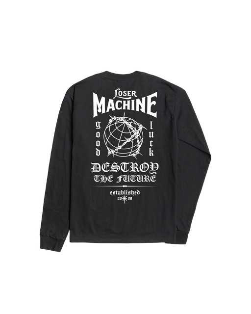 loser machine superstition stock ls t-shirt black