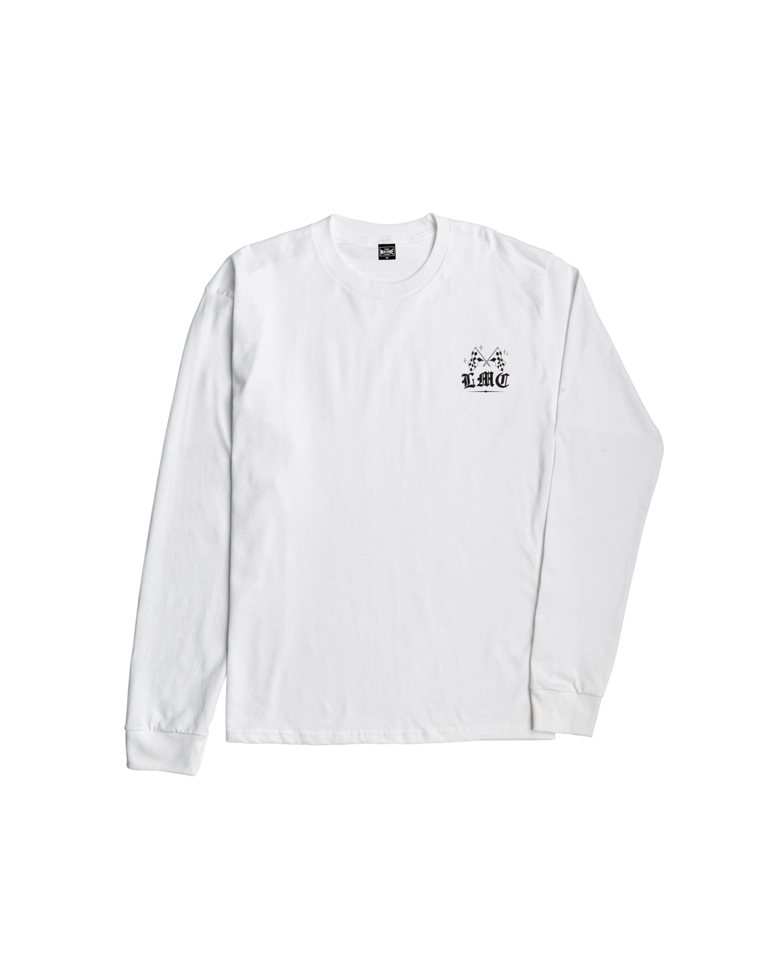 loser machine superstition stock ls t-shirt white