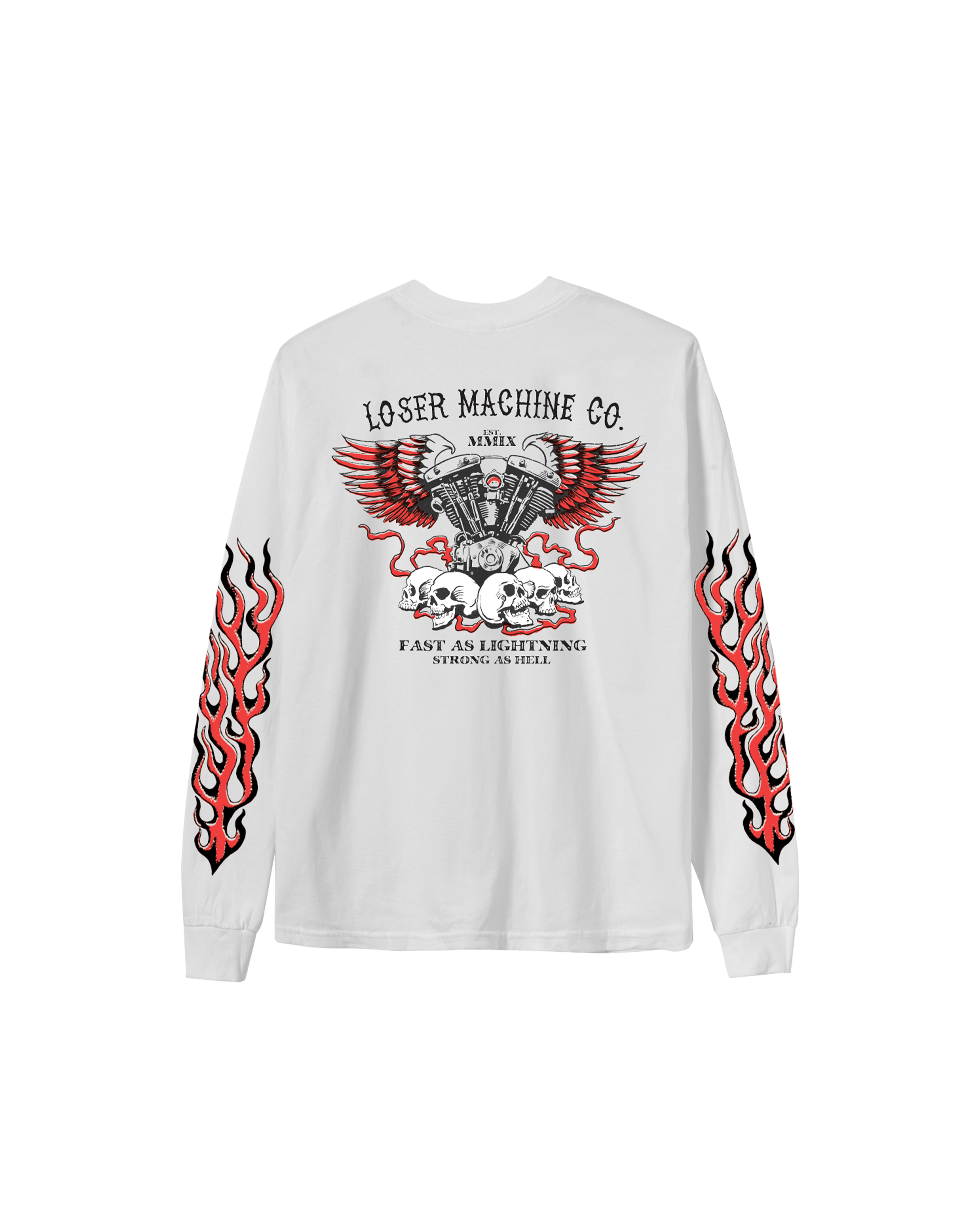 NO EASY WAY OUT STOCK LS T-SHIRT (zoomed)