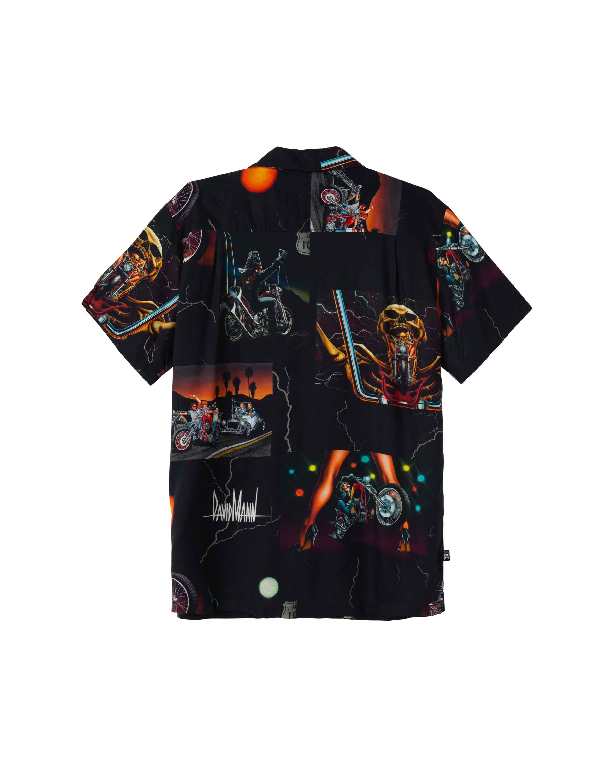 loser machine david mann collage ss shirt black