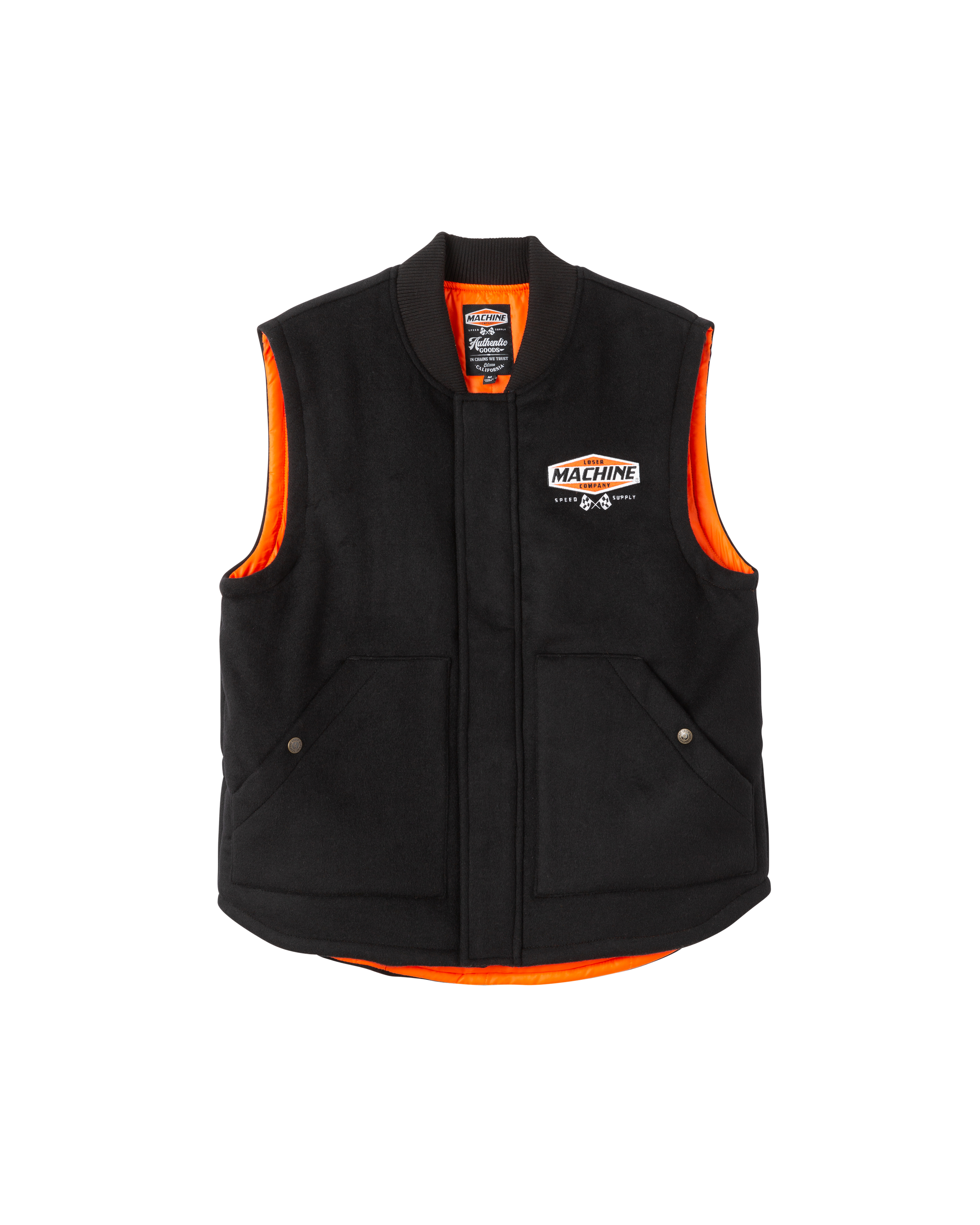 loser machine condor wool vest black