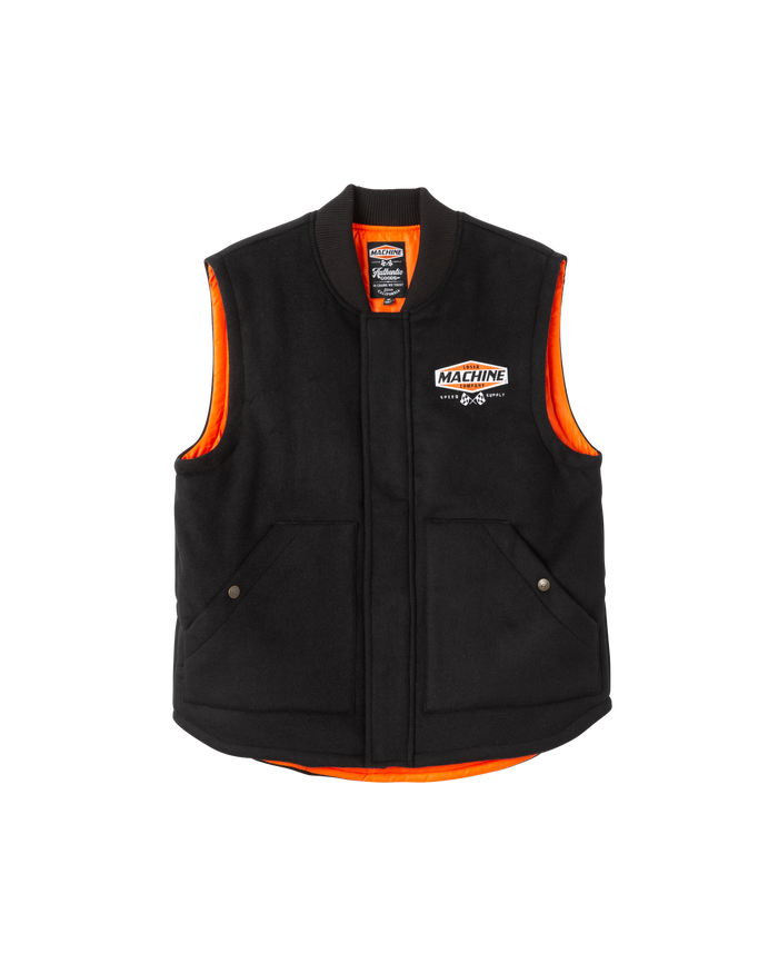 loser machine condor wool vest black