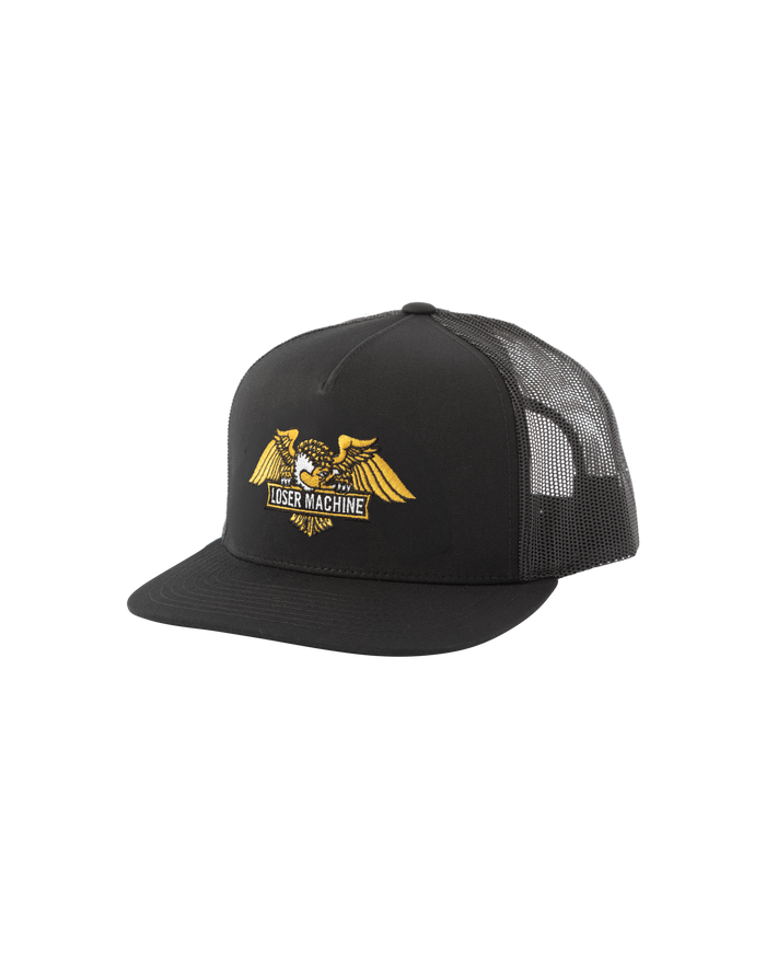 loser machine wings trucker black