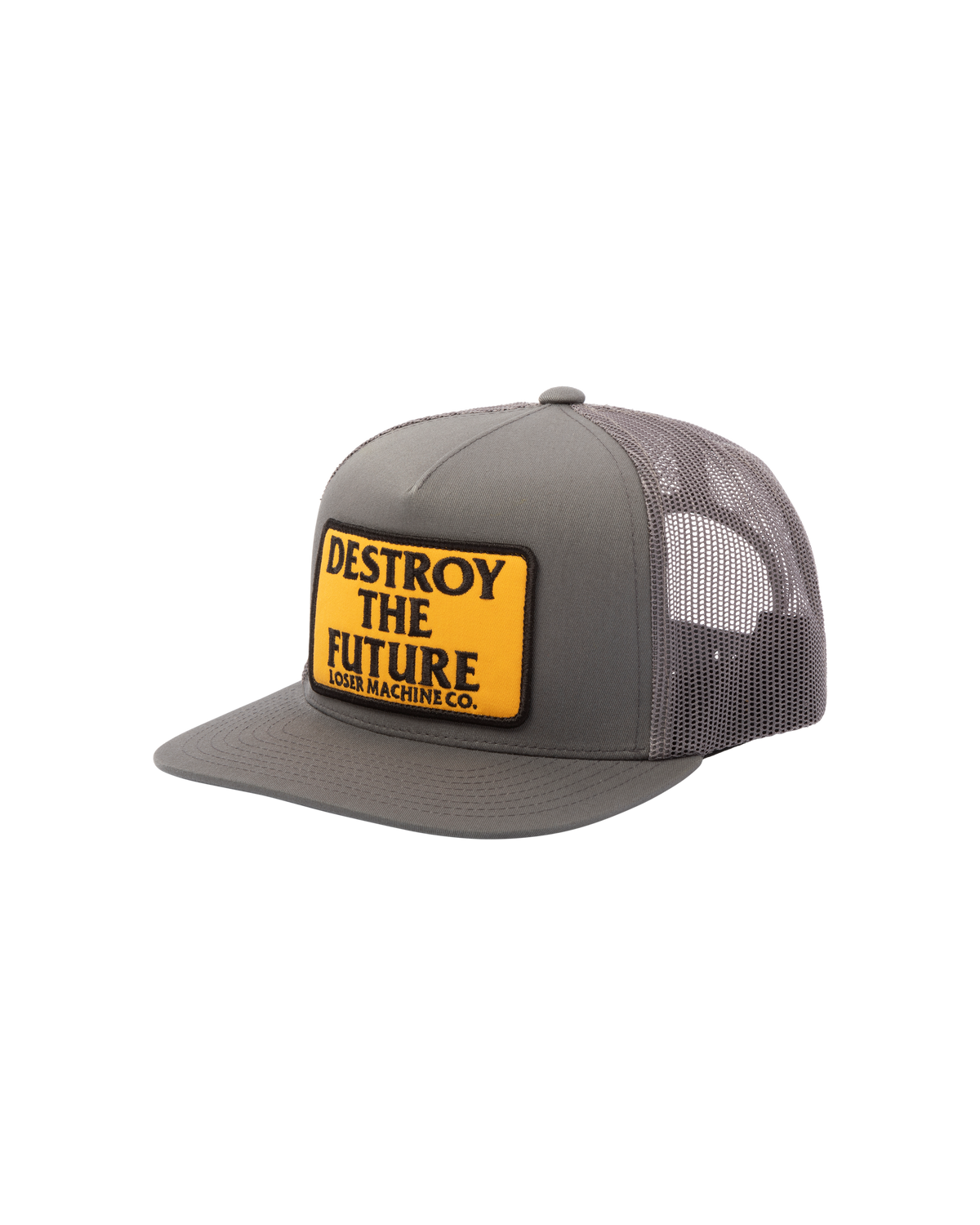 loser machine destroy trucker hat charcoal