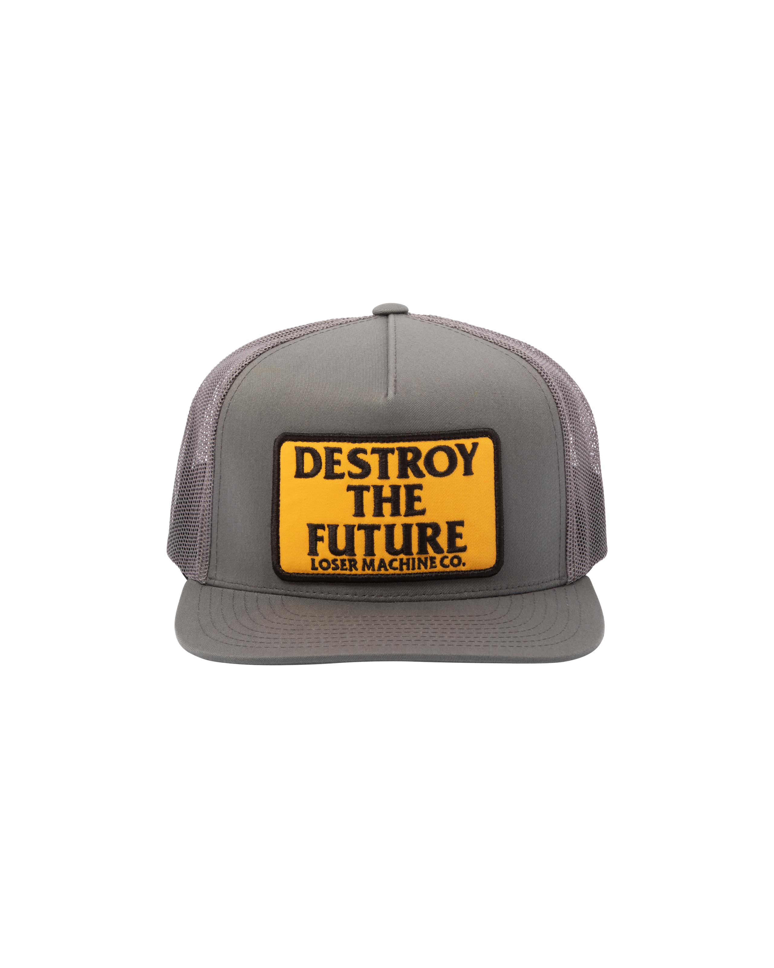 loser machine destroy trucker hat charcoal