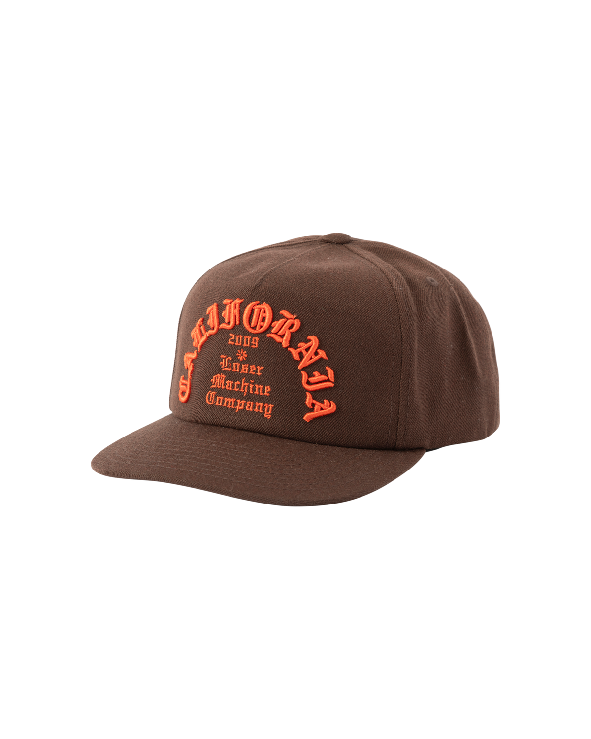 loser machine fanatic snapback hat brown